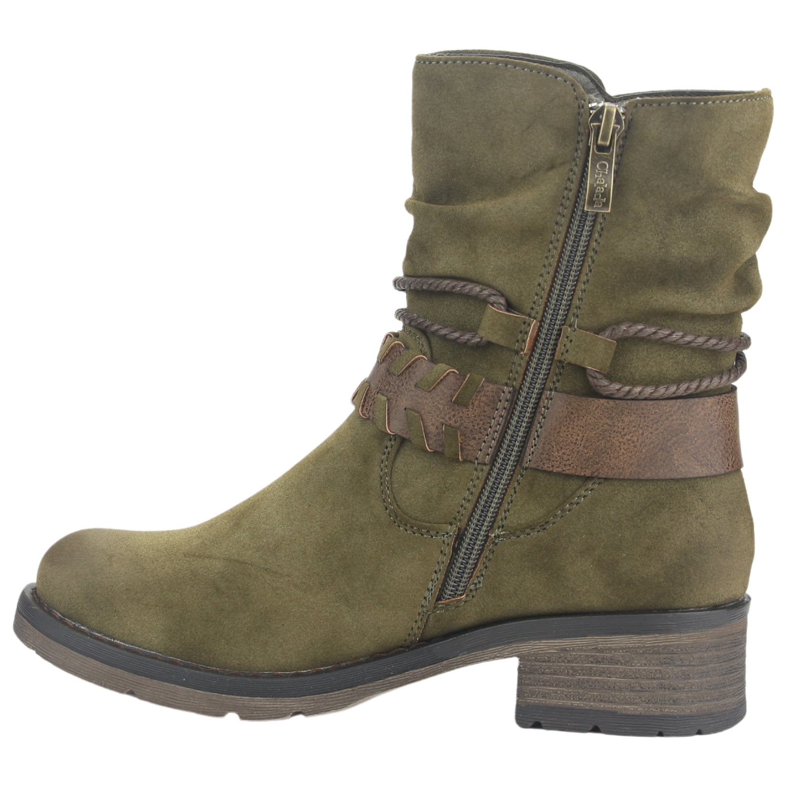 Botin Chalada Mujer Torri-22 Oliva Casual