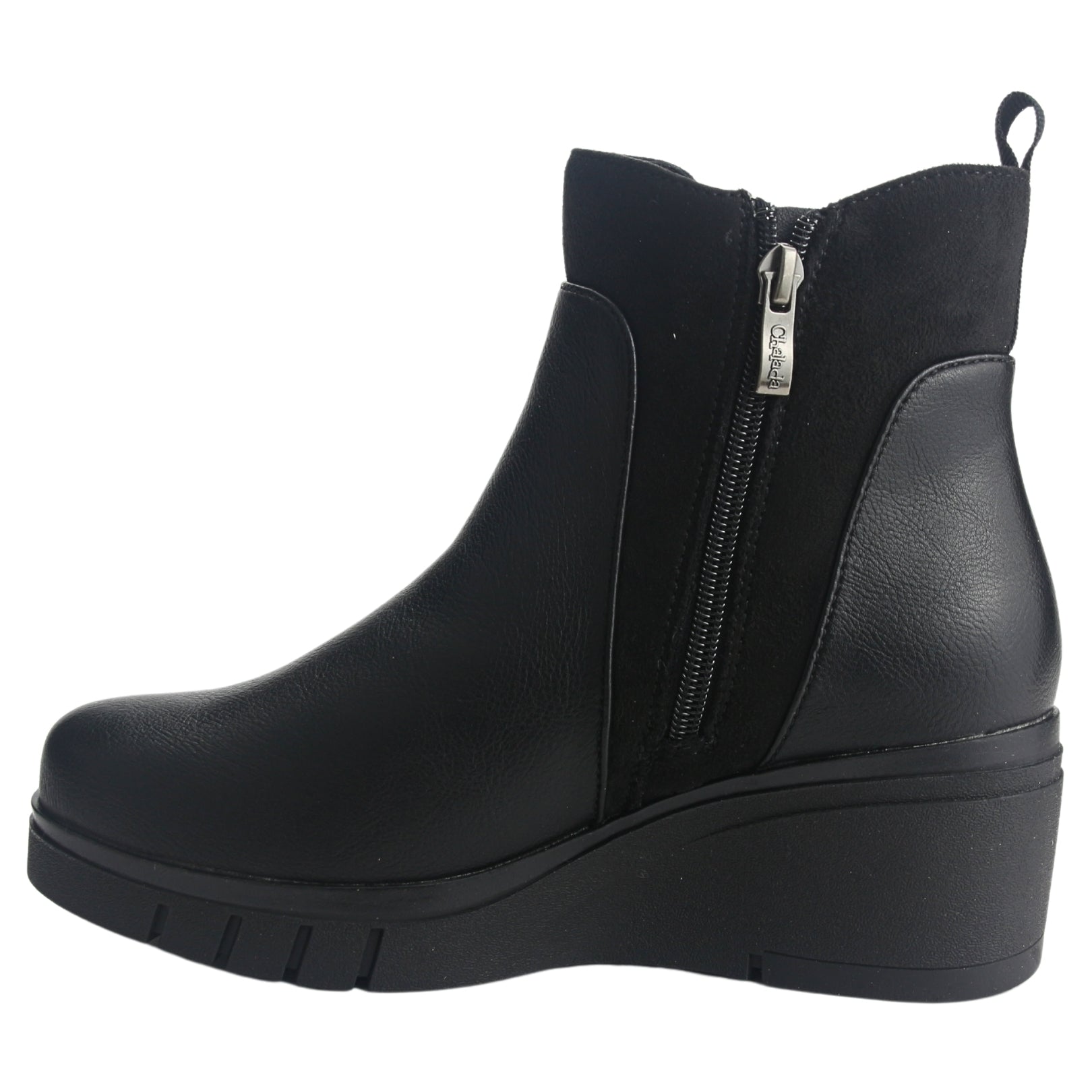 Botin Chalada Mujer Wedgenew-1 Negro Casual