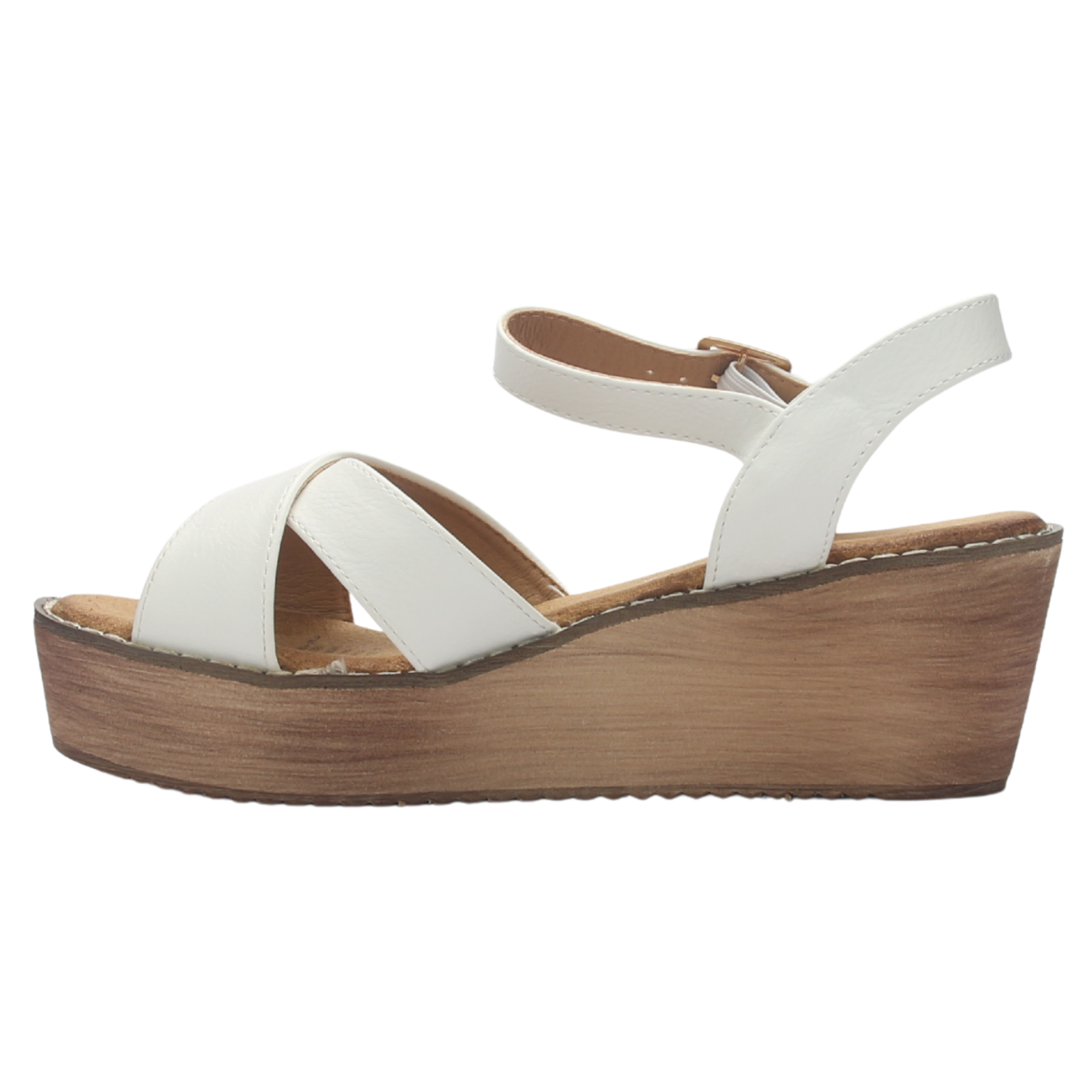 Sandalia Chalada Mujer Tala-1 Blanco Plataforma