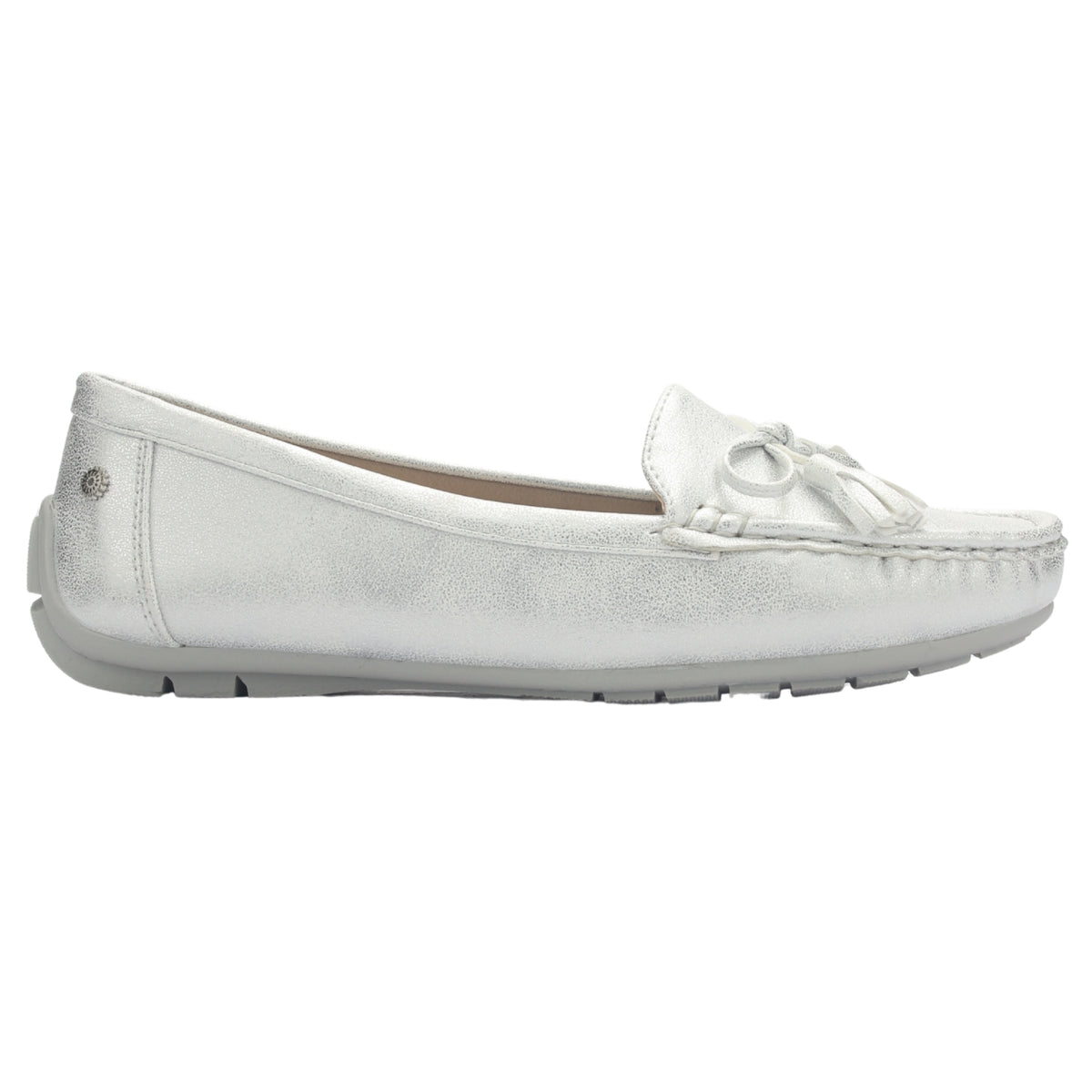 Mocasin Mujer  Chalada Nautico-3 Plateado Casual
