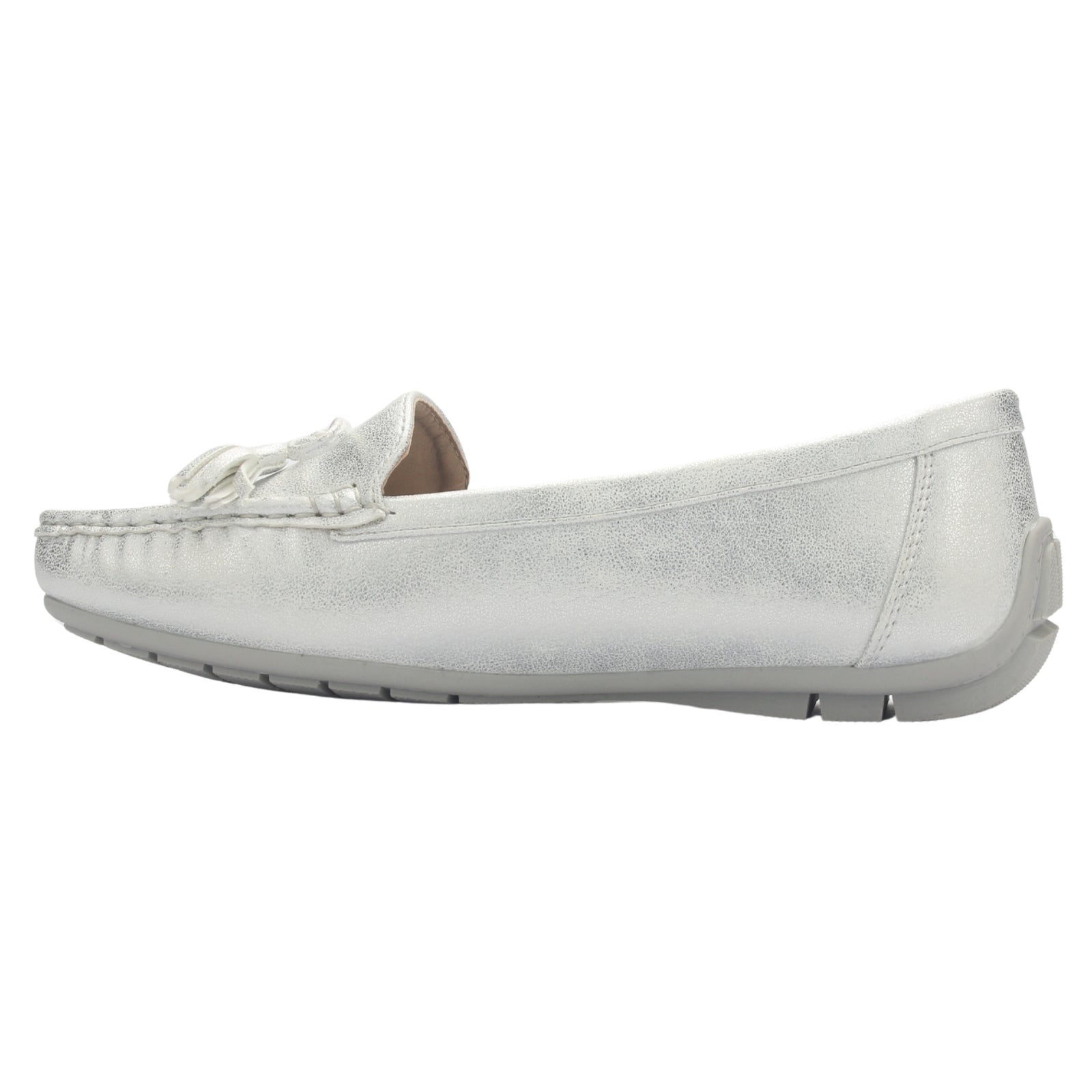 Mocasin Mujer  Chalada Nautico-3 Plateado Casual