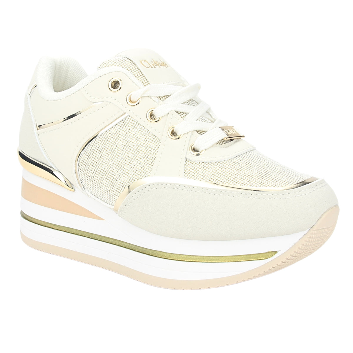 Zapatilla Chalada Mujer Jettix-3 Dorado Urbano