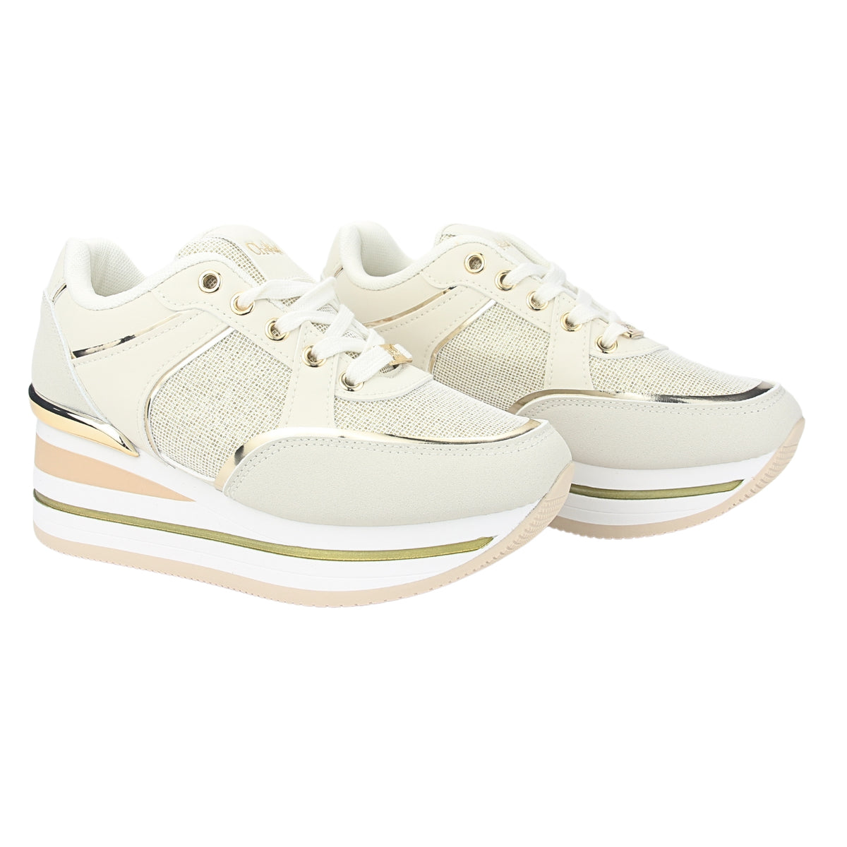 Zapatilla Chalada Mujer Jettix-3 Dorado Urbano