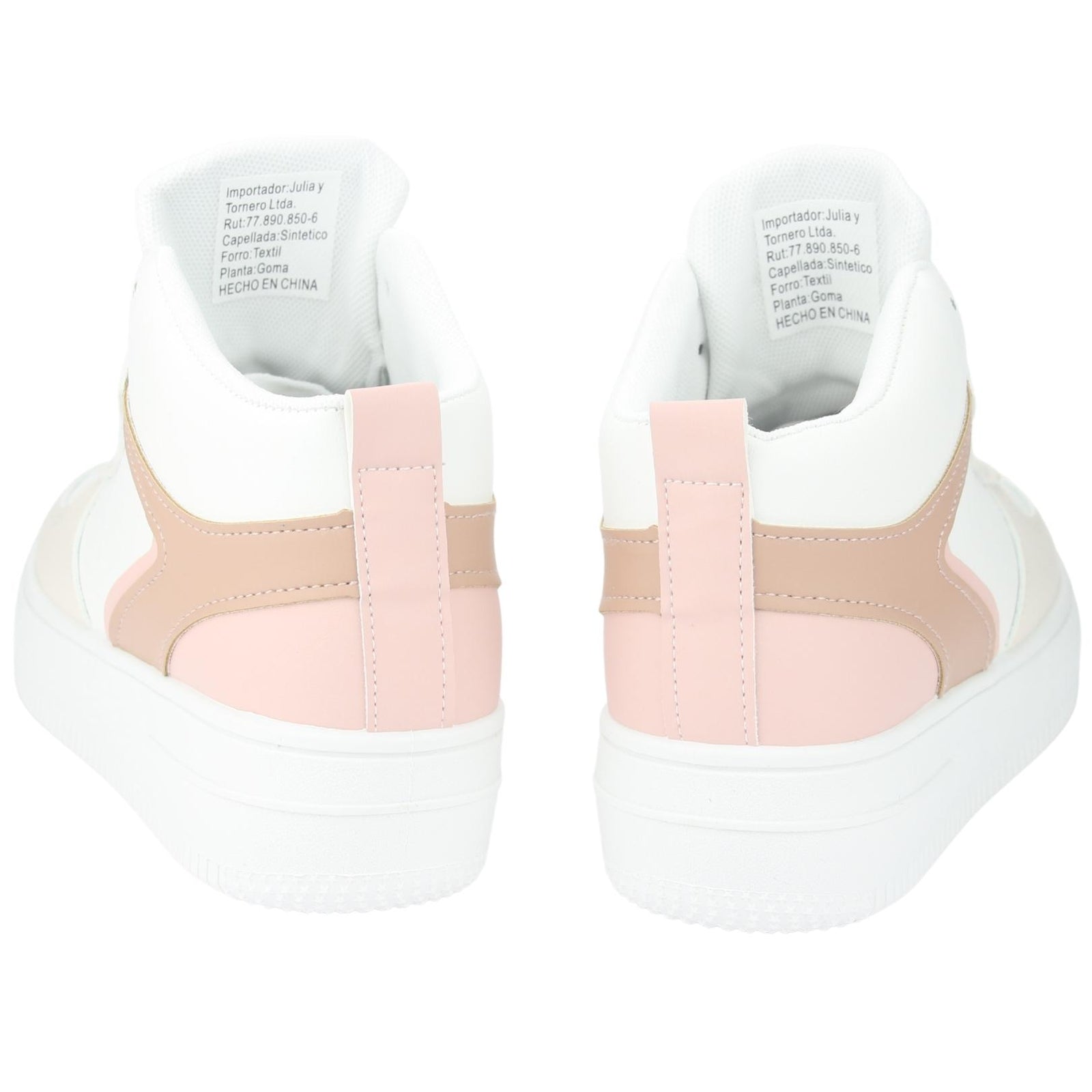 Zapatilla Chalada Mujer Joggo-5 Blanco Rosado Urbano
