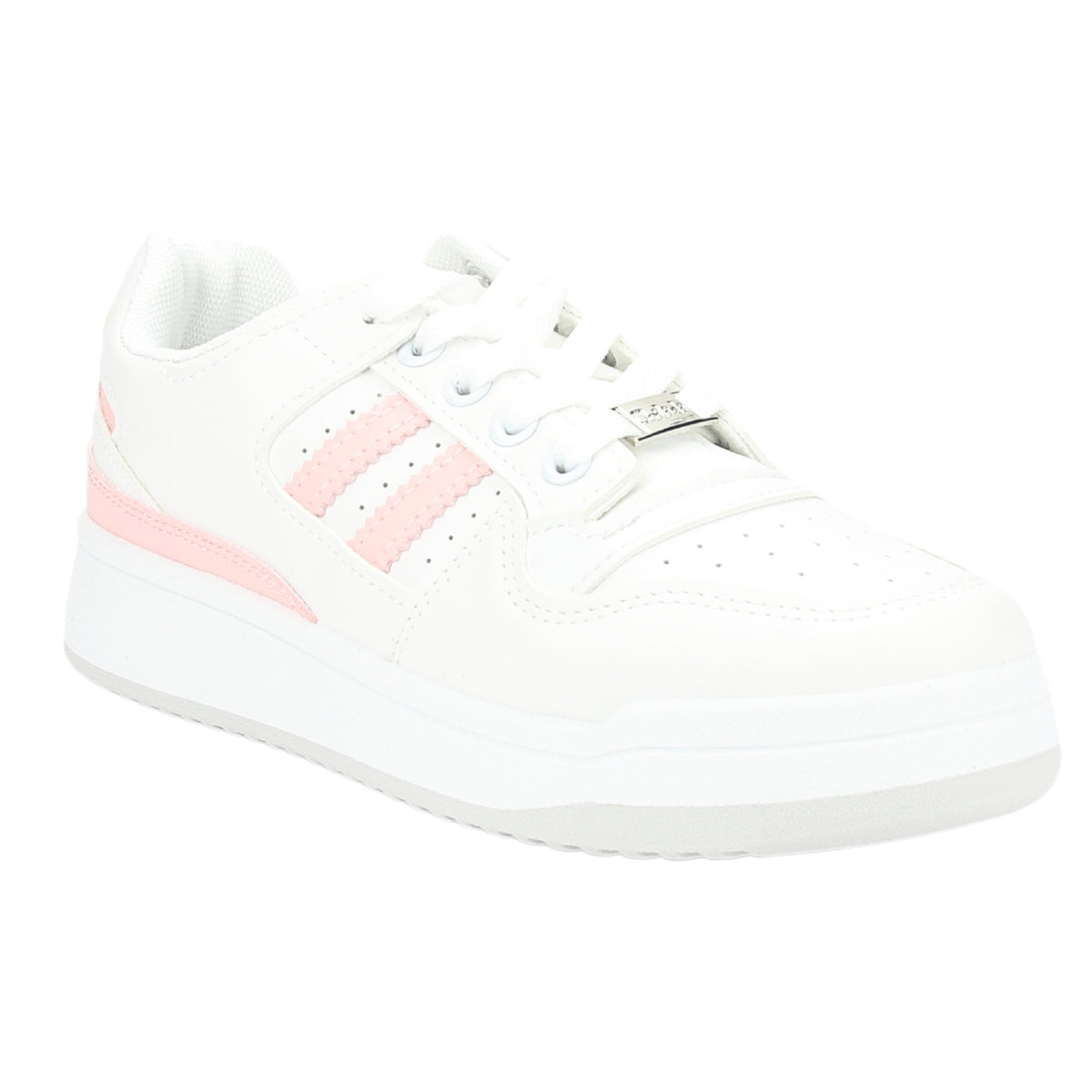 Zapatilla Chalada Mujer Juve-1 Blanco Rosado Urbano