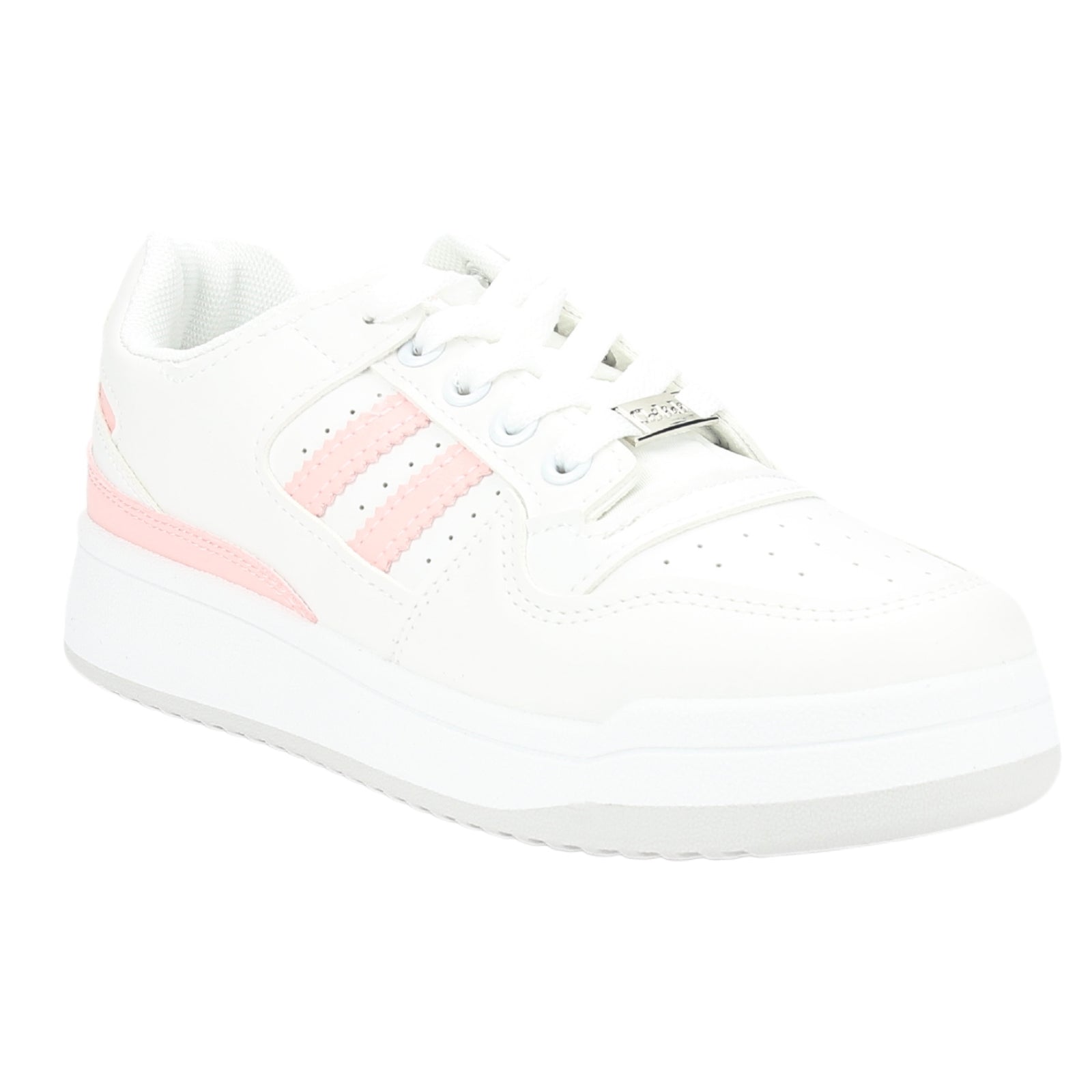 Zapatilla Chalada Mujer Juve-1 Blanco Rosado Urbano