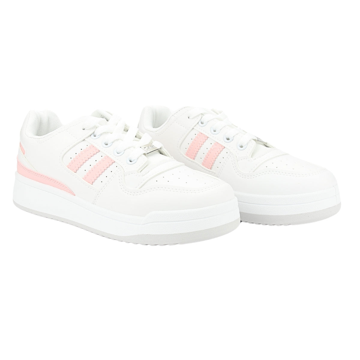 Zapatilla Chalada Mujer Juve-1 Blanco Rosado Urbano
