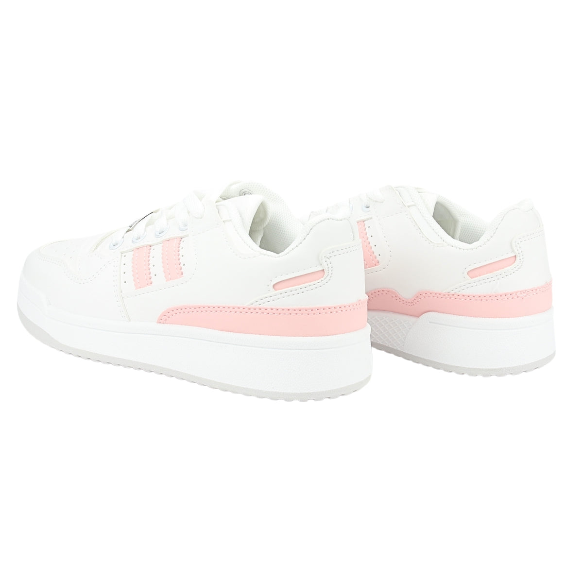 Zapatilla Chalada Mujer Juve-1 Blanco Rosado Urbano
