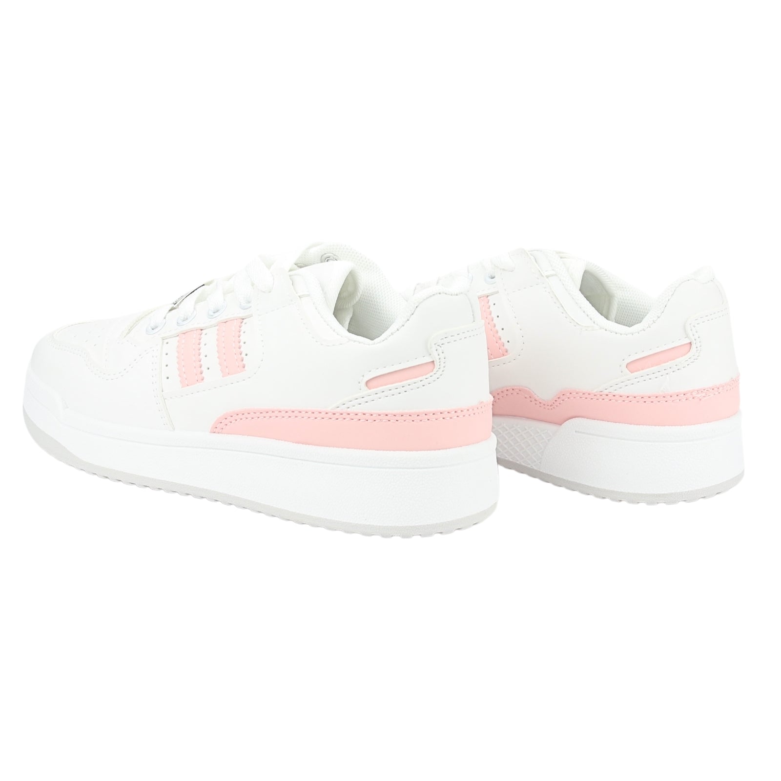 Zapatilla Chalada Mujer Juve-1 Blanco Rosado Urbano