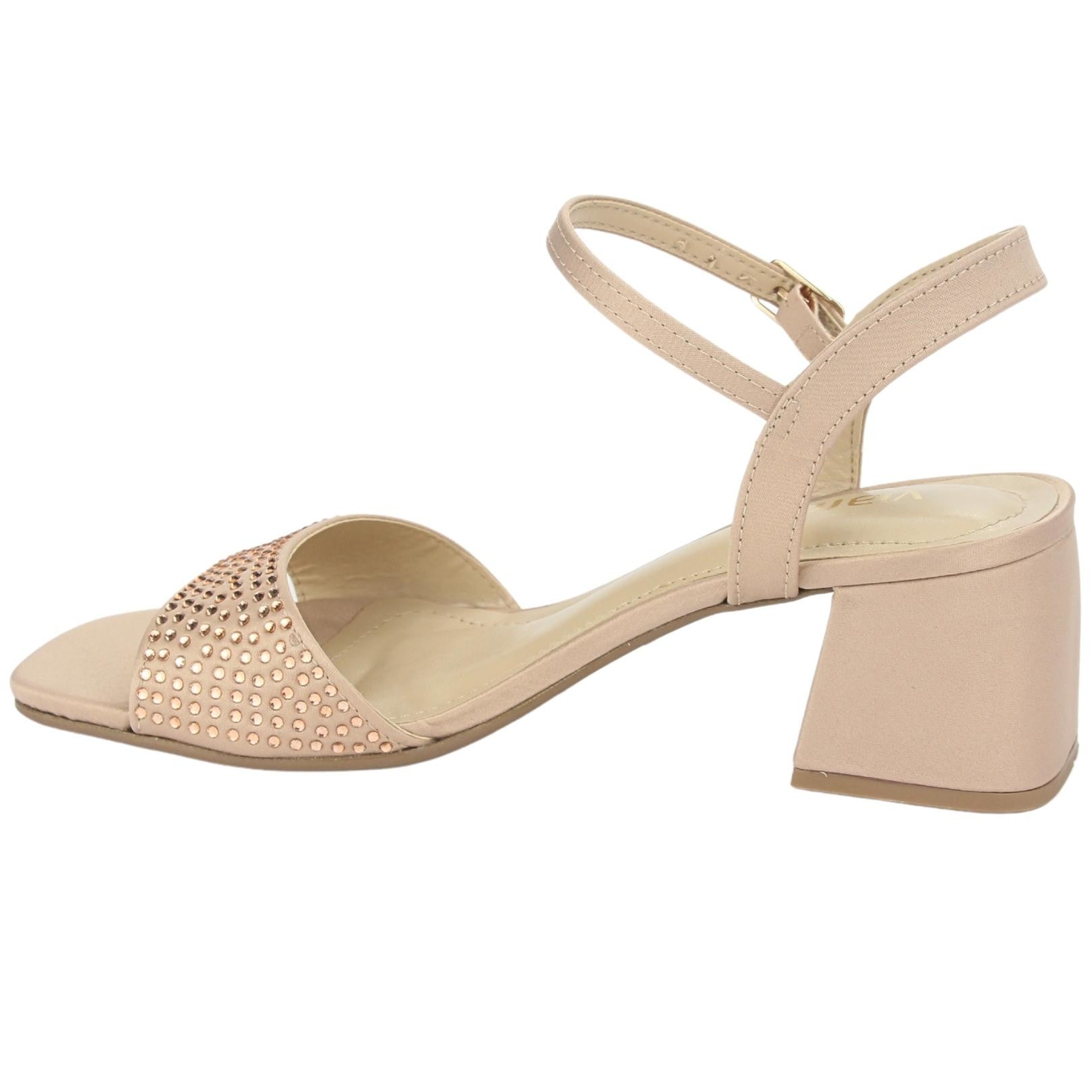 Sandalia Via Marte Mujer 23-9708 Creme Casual