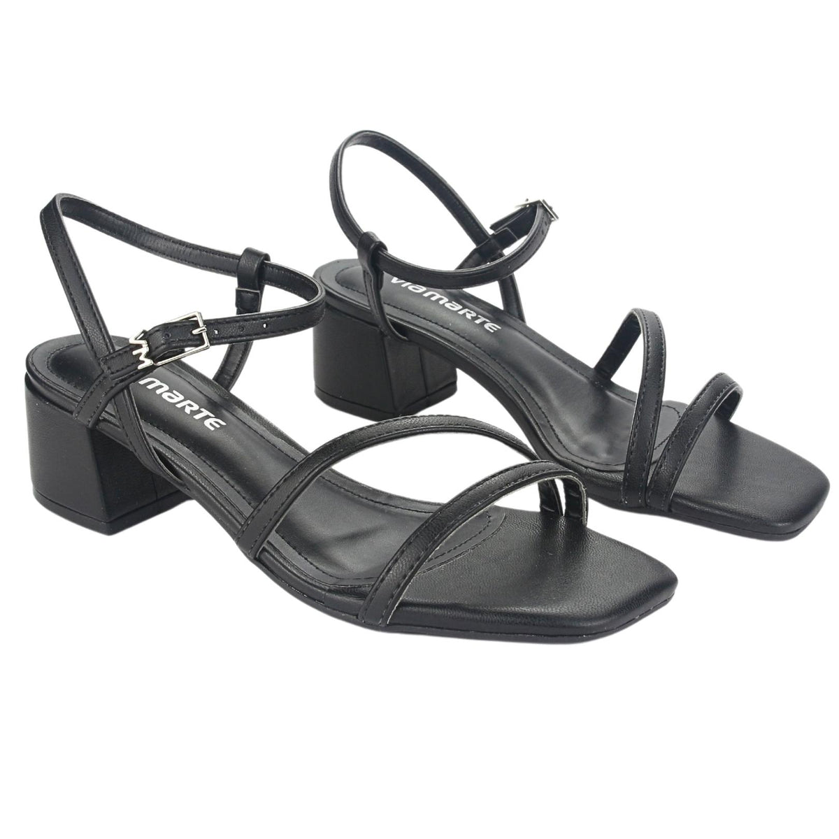 Sandalia Via Marte Mujer 23-9801 N Preto Casual
