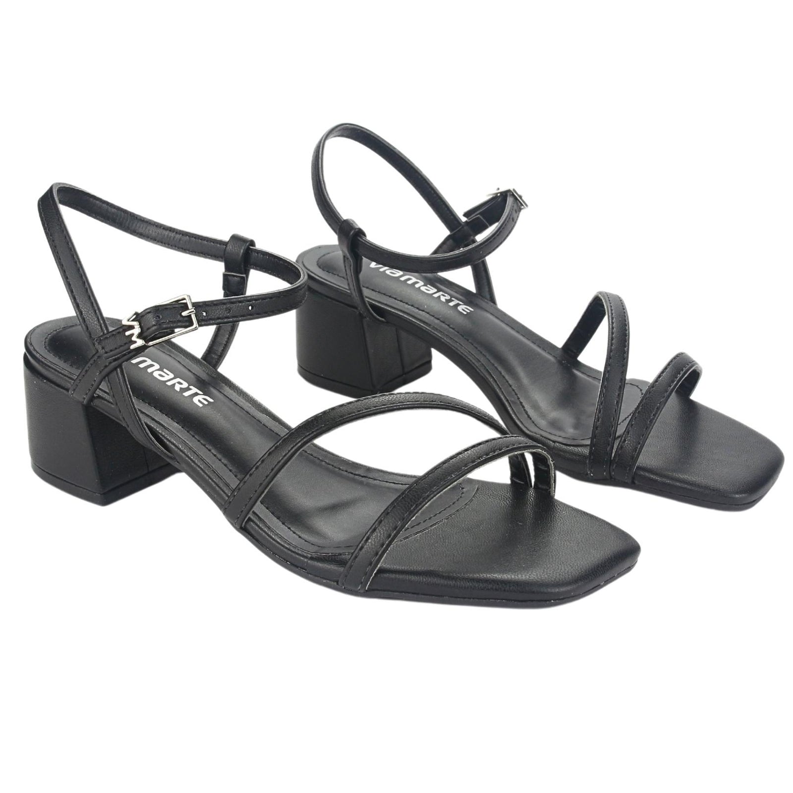 Sandalia Via Marte Mujer 23-9801 N Preto Casual