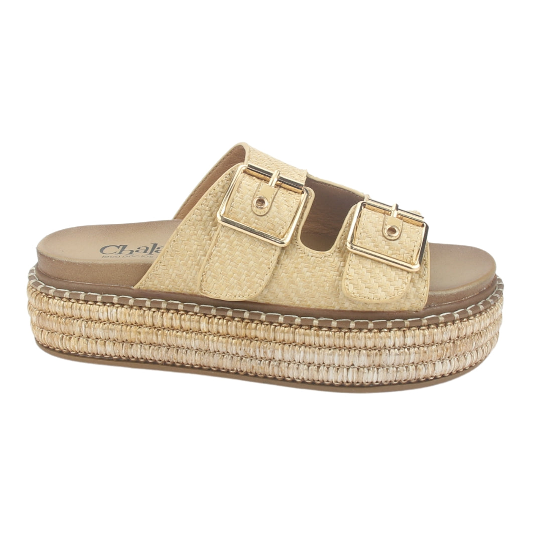 Sandalia Chalada Mujer Yukon-15 Beige Plataforma Poki
