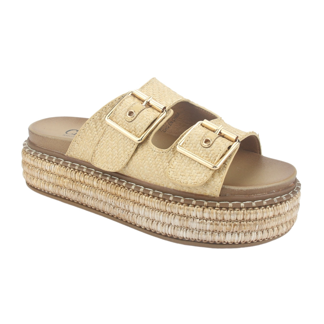 Sandalia Chalada Mujer Yukon-15 Beige Plataforma Poki