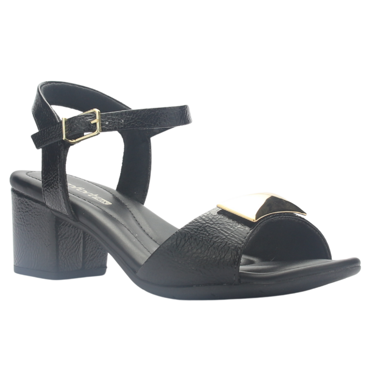 Sandalia Mujer Negro Comfortflex 2557402 Casual