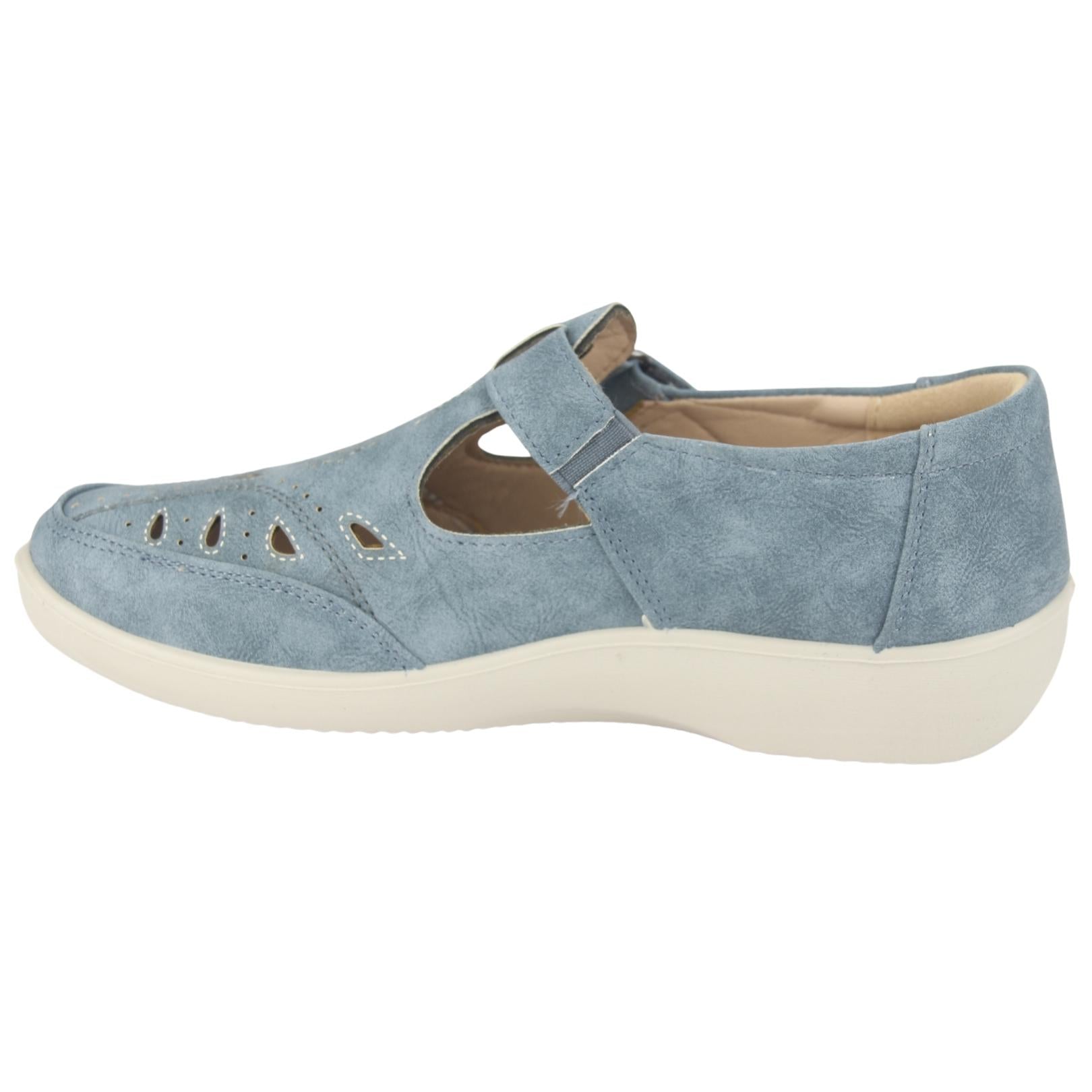 Mocasin Chalada Mujer Dong-1 Azul Casual