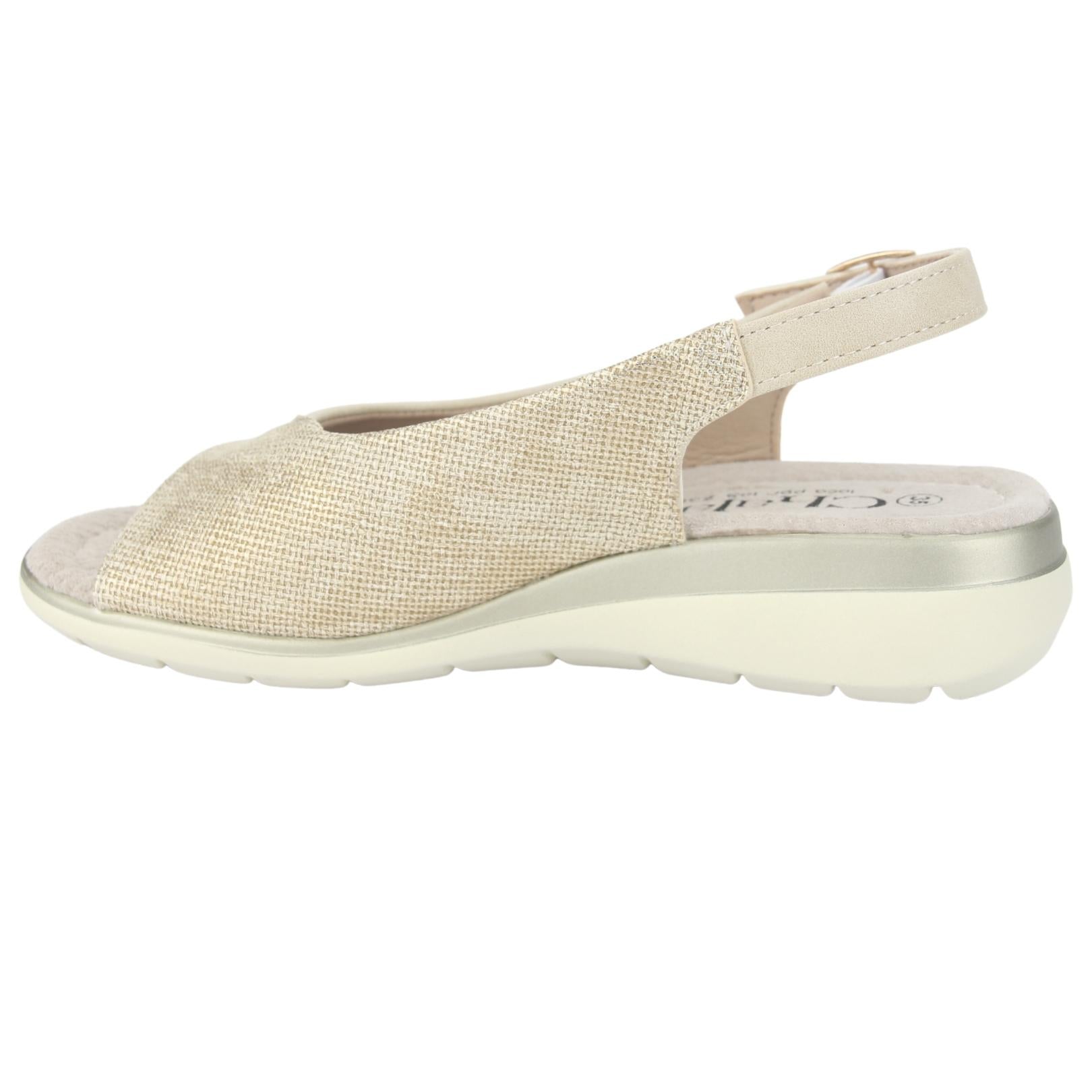 Sandalia Chalada Mujer Floro-5 Beige Casual