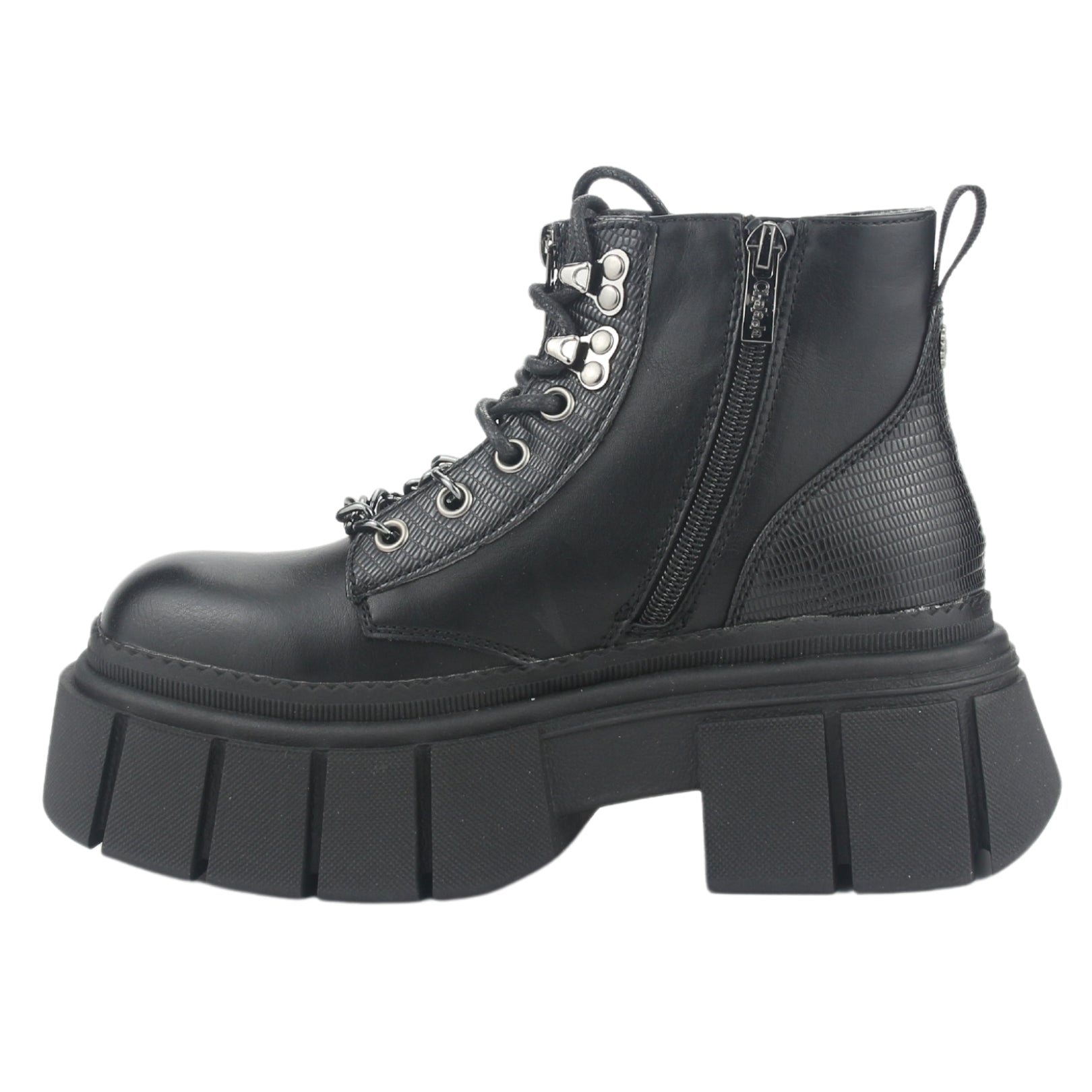 Botin Chalada Mujer Bresh-2 Negro Plataforma