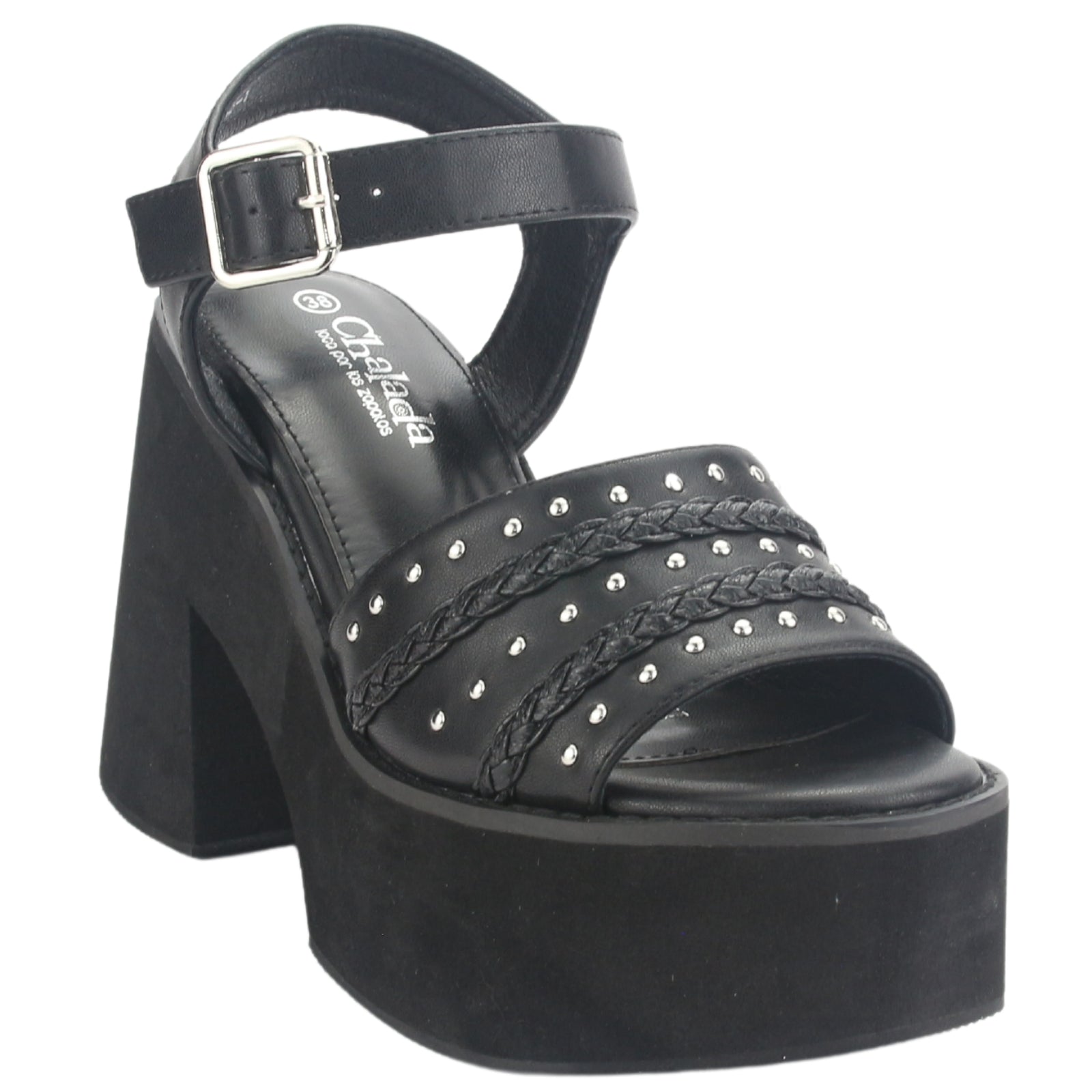 Sandalia Chalada Mujer Wake-1 Negro Casual
