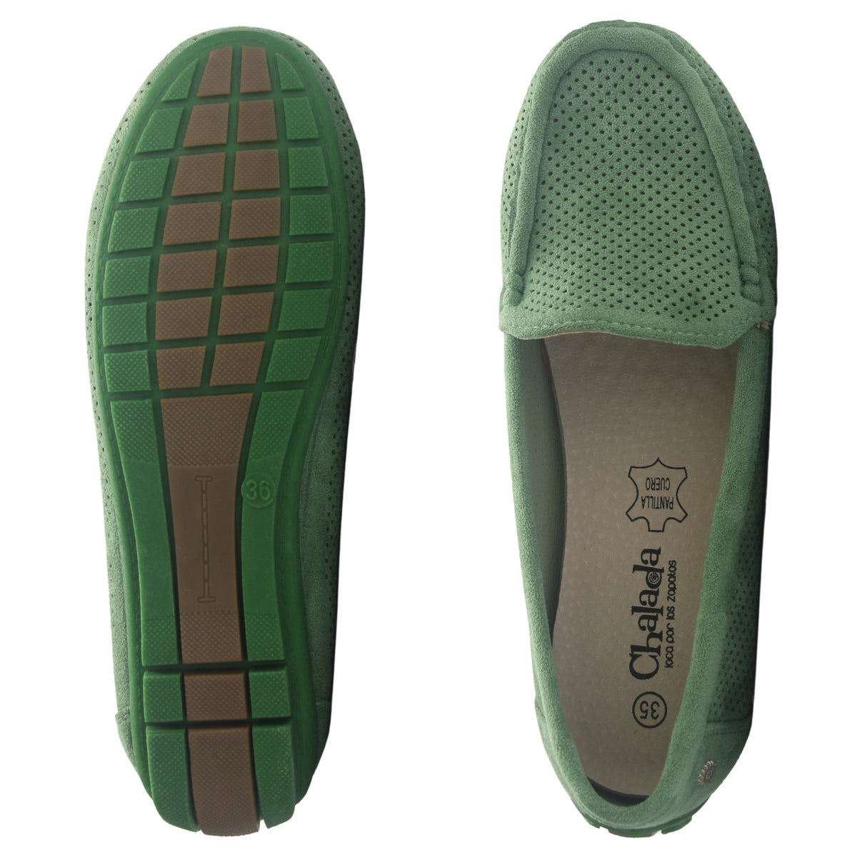 Mocasin Mujer  Chalada Nautico-2 Verde Casual