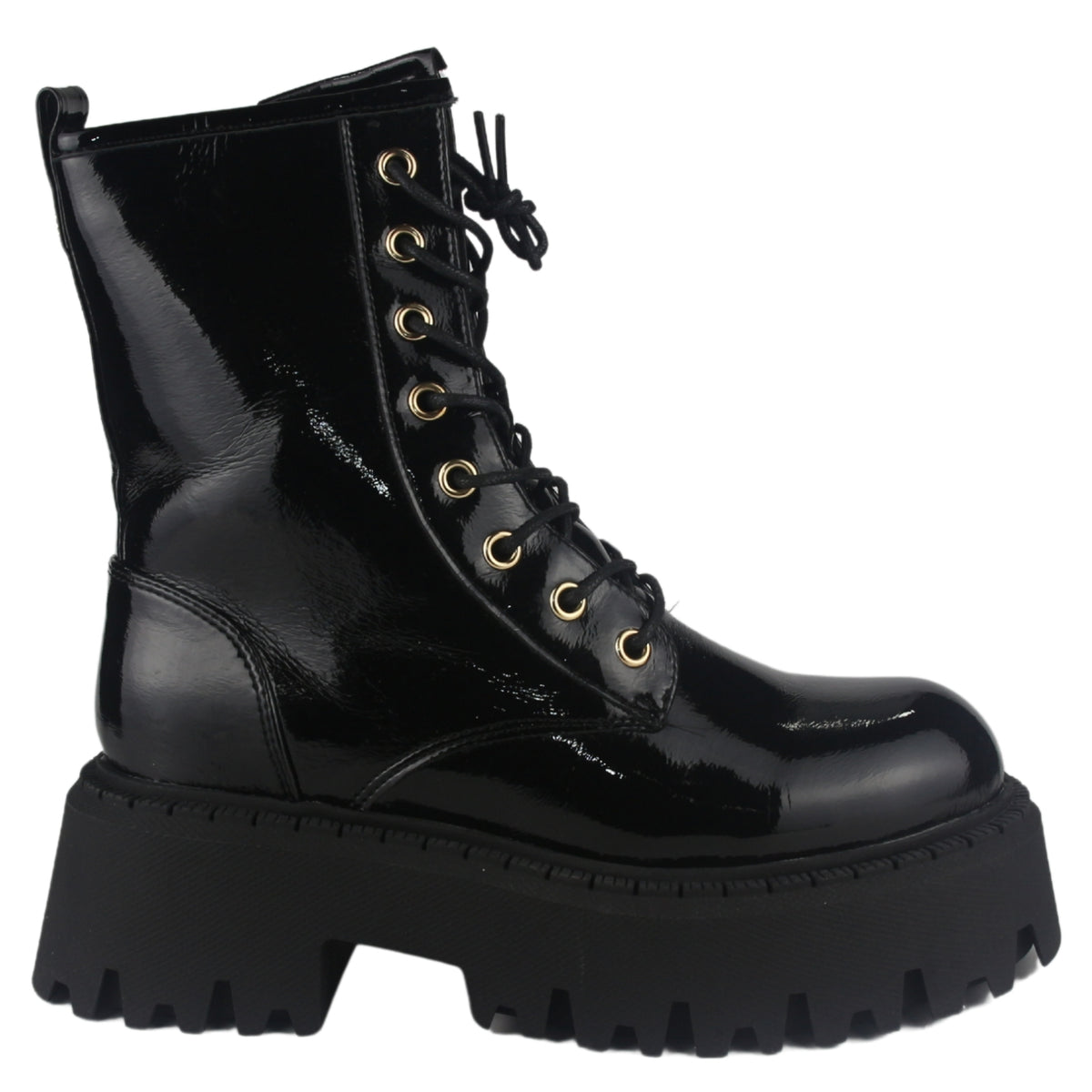 Bota Chalada Mujer Tractor-21 Negro Casual