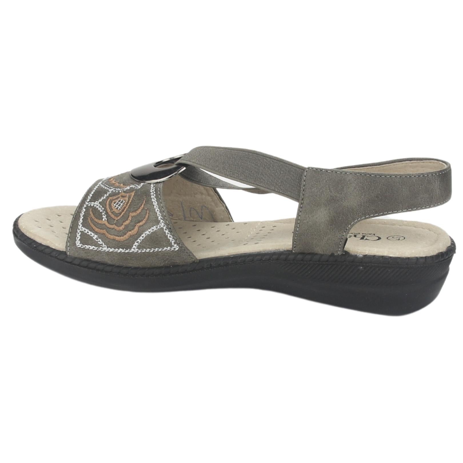 Sandalia Chalada Mujer Lena-3 Gris Comfort