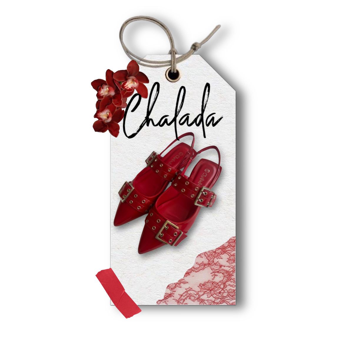 Ballerina Mujer Chalada Slik-1 Rojo Casual