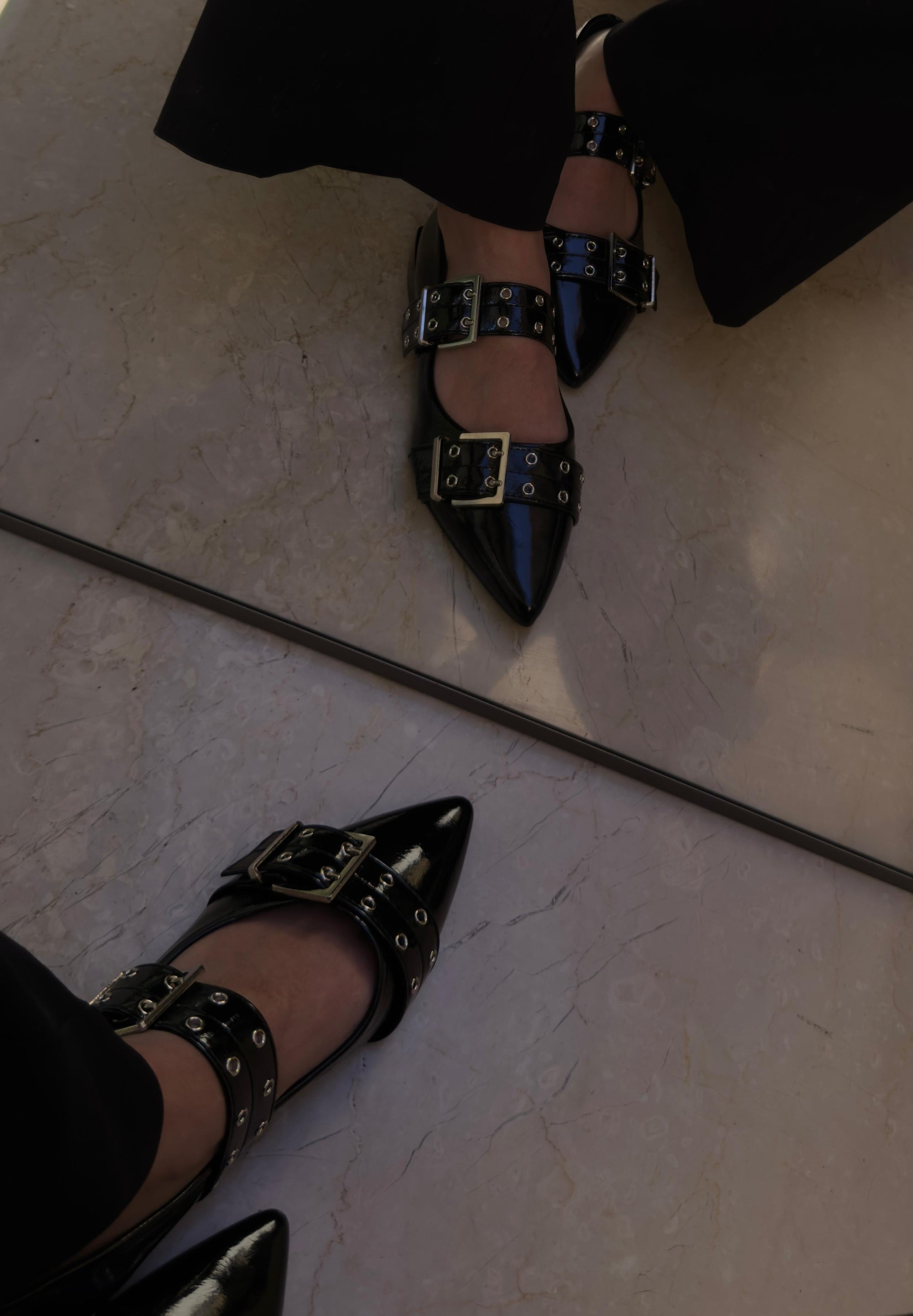 Ballerinas de Mujer Negro Casuales Chalada Slik-1