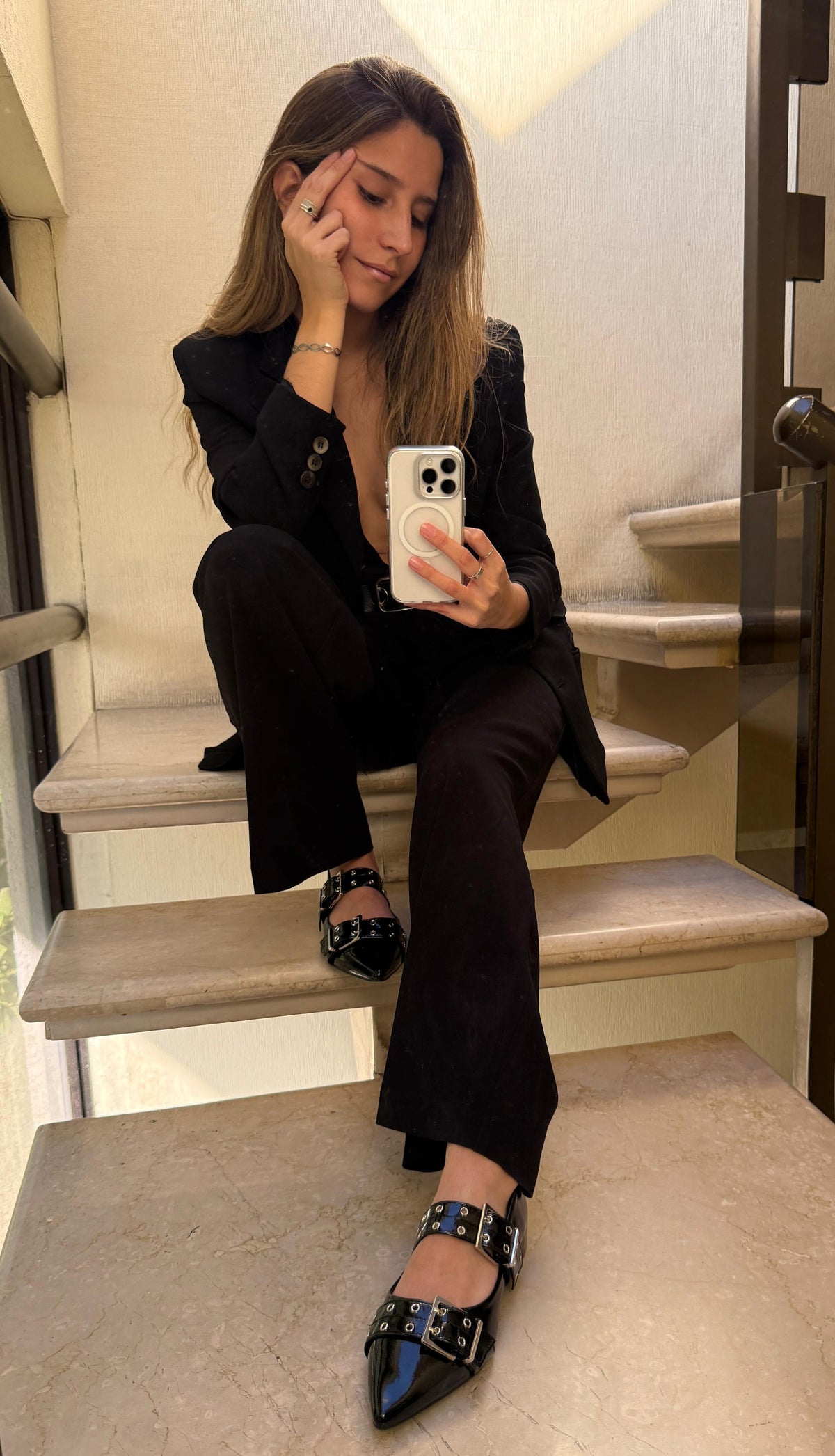 Ballerinas de Mujer Negro Casuales Chalada Slik-1