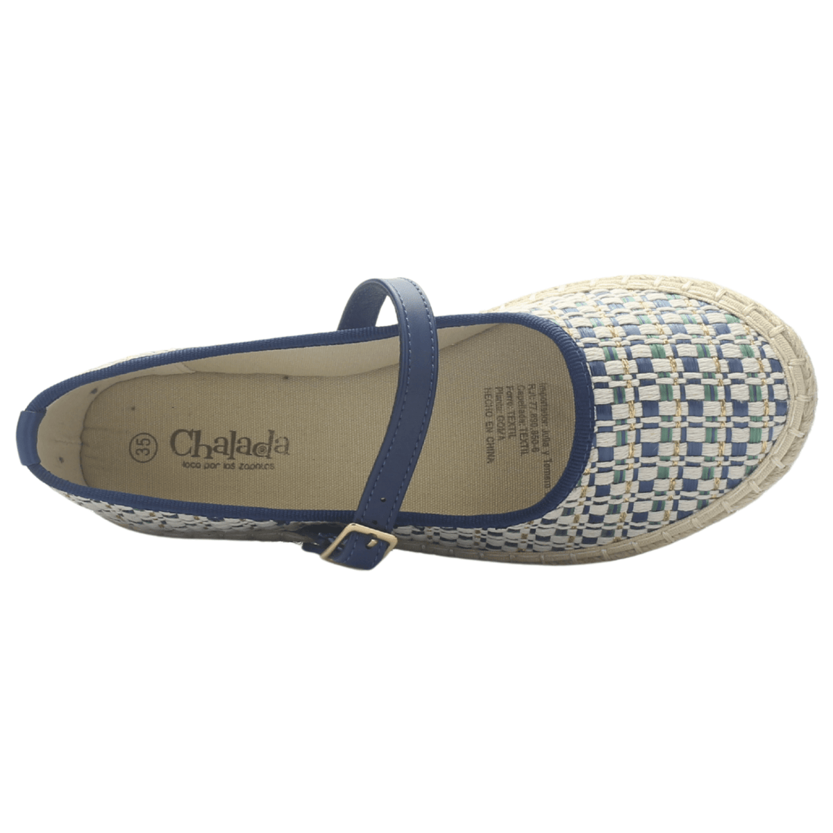 Alpargata de mujer Azul Casual Chalada Dijon-15 Zapatos Planos Comfort Chalada 