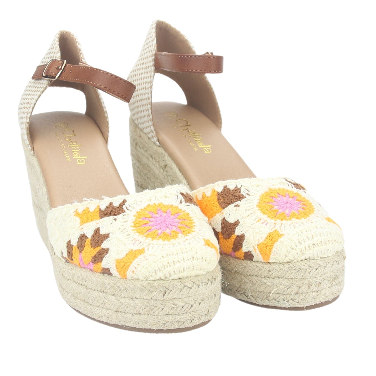 Alpargatas Chalada Mujer Penny-1 Beige Plataforma Tacones Altos Chalada 