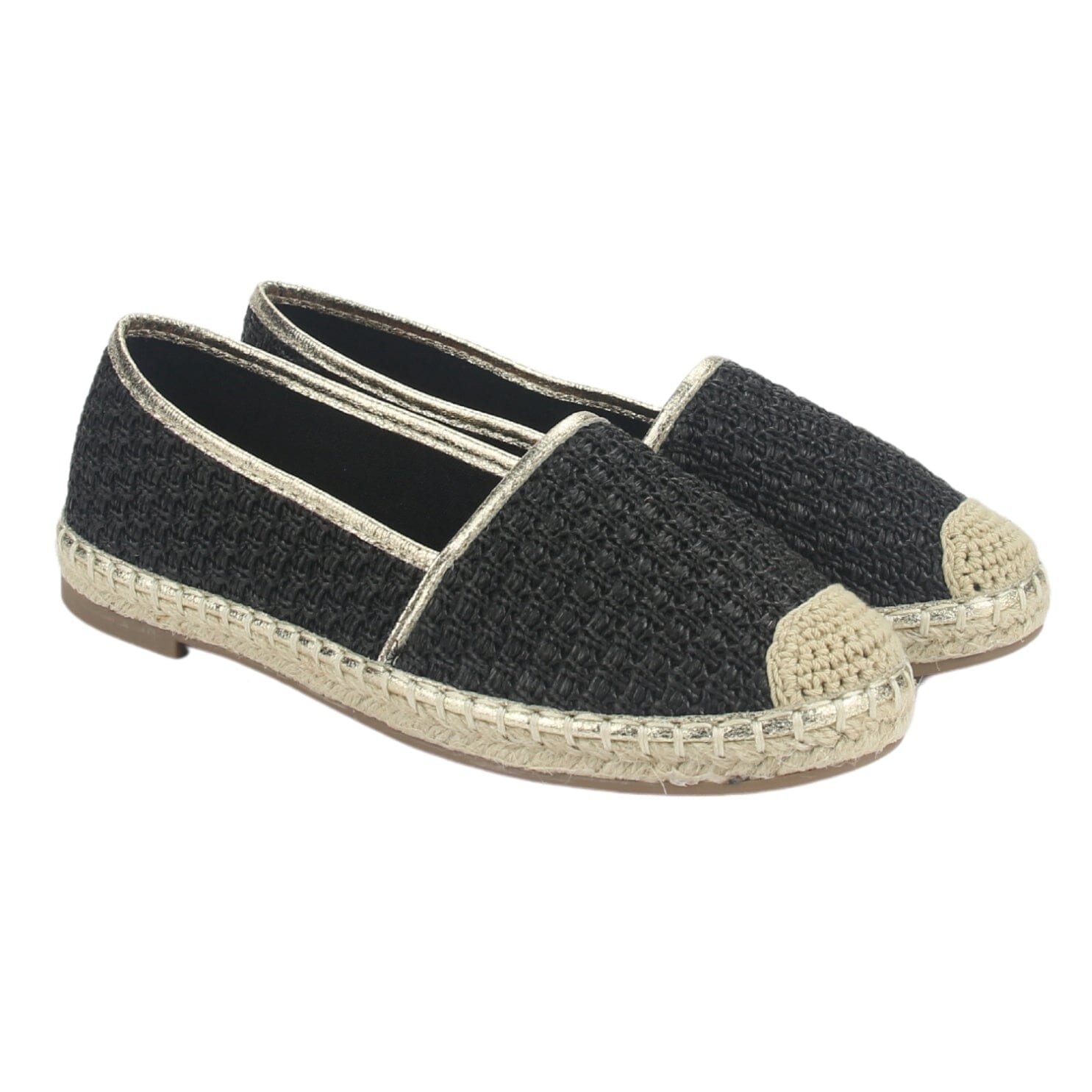 Alpargatas Chalada Mujer Poetto-1 Negro Casual Zapatos Planos Comfort Chalada 