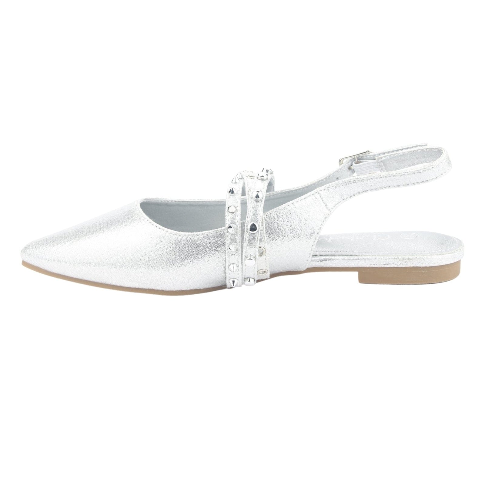 Ballerina Chalada Mujer Maris-6 Plateado Casual Ballerinas Chalada 