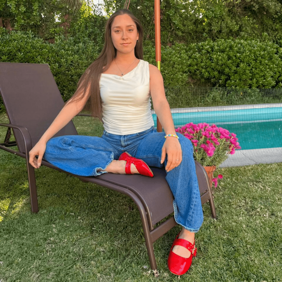 Ballerina Chalada Mujer Miu-3 Rojo Casual Ballerinas Chalada 