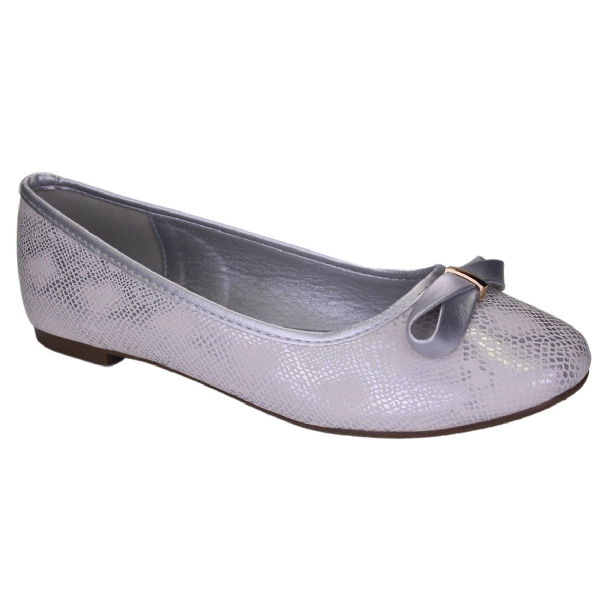 Ballerina Chalada Mujer Nathan-40 Plateado Casual Zapatos Planos Chalada 