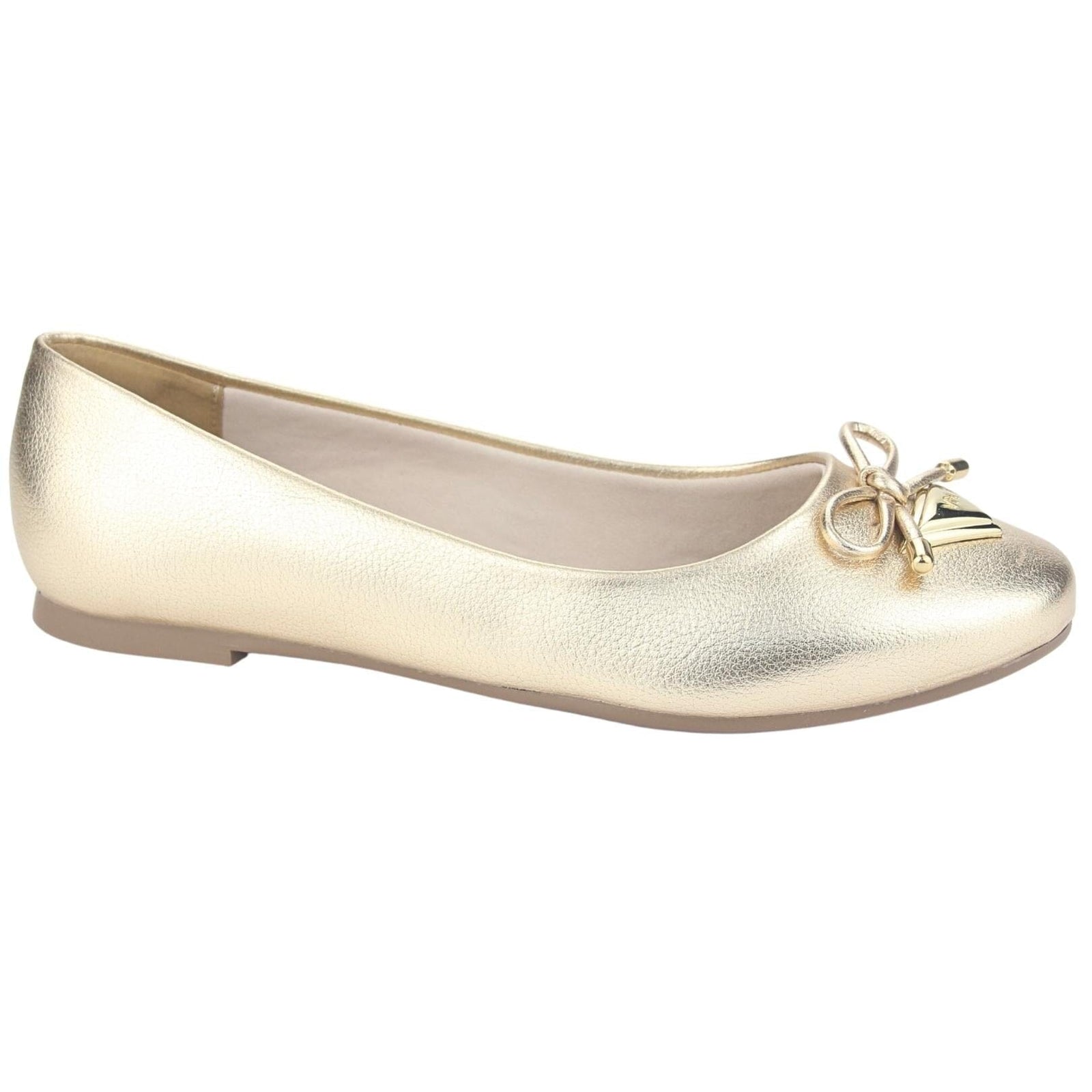 Ballerina Via Marte Mujer 23-13003 Gold Casual Ballerinas Via Marte 