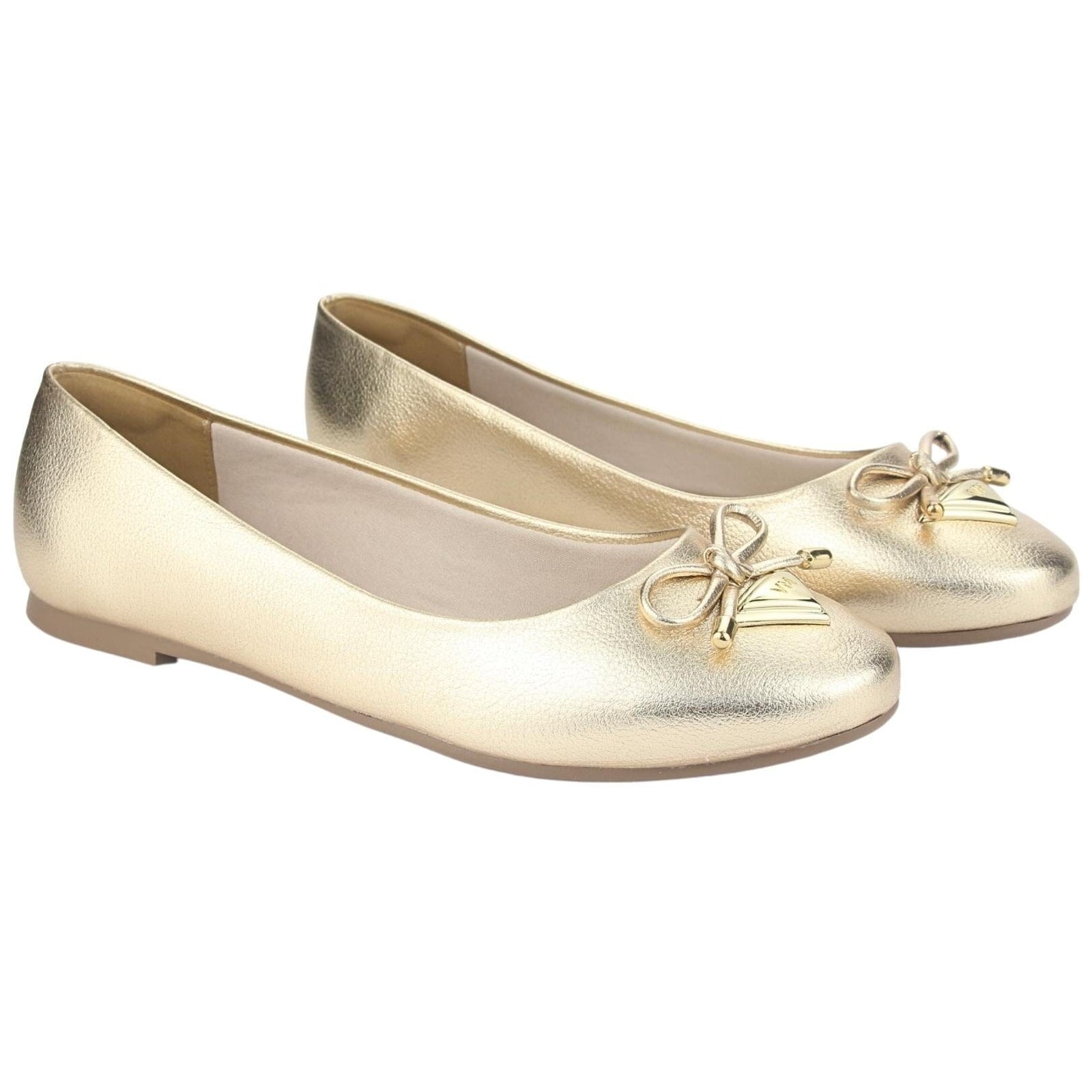 Ballerina Via Marte Mujer 23-13003 Gold Casual Ballerinas Via Marte 