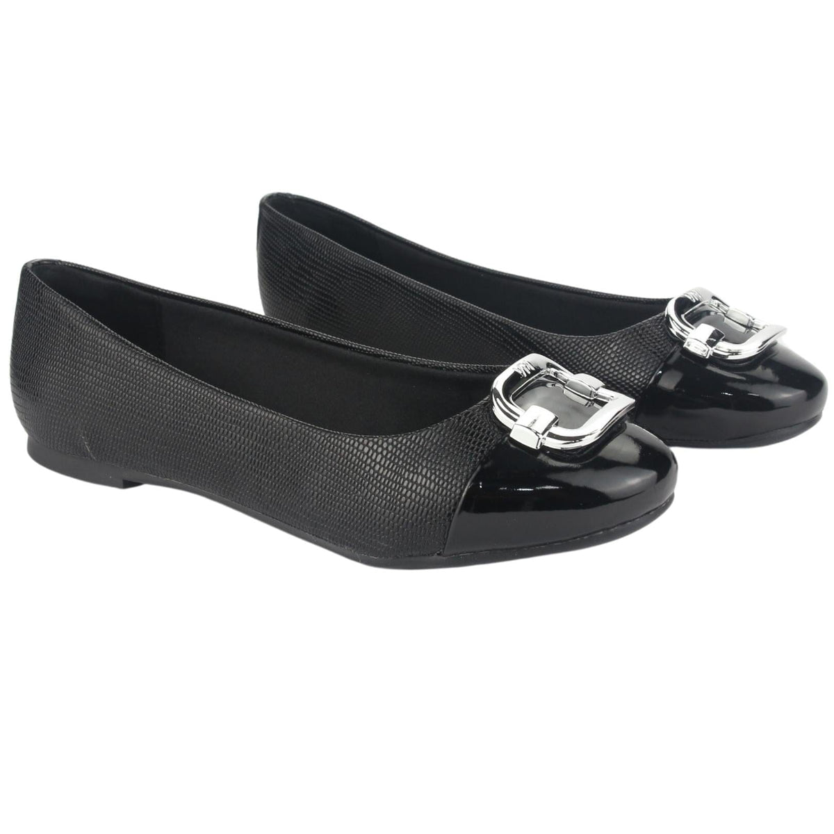 Ballerina Via Marte Mujer 23-13006 V Preto Casual Ballerinas Via Marte 