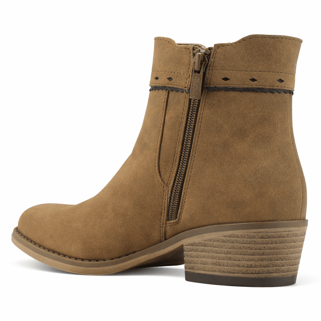 Bota Beige Mujer Casual Chalada Camp Botines Taco Chalada 