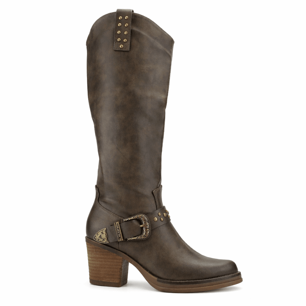 Bota Café Mujer Casual Chalada Suzie Botas Taco Chalada 