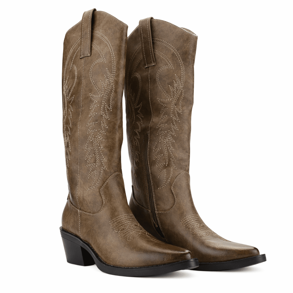 Bota Café Mujer Casual Chalada West Botas Taco Chalada 