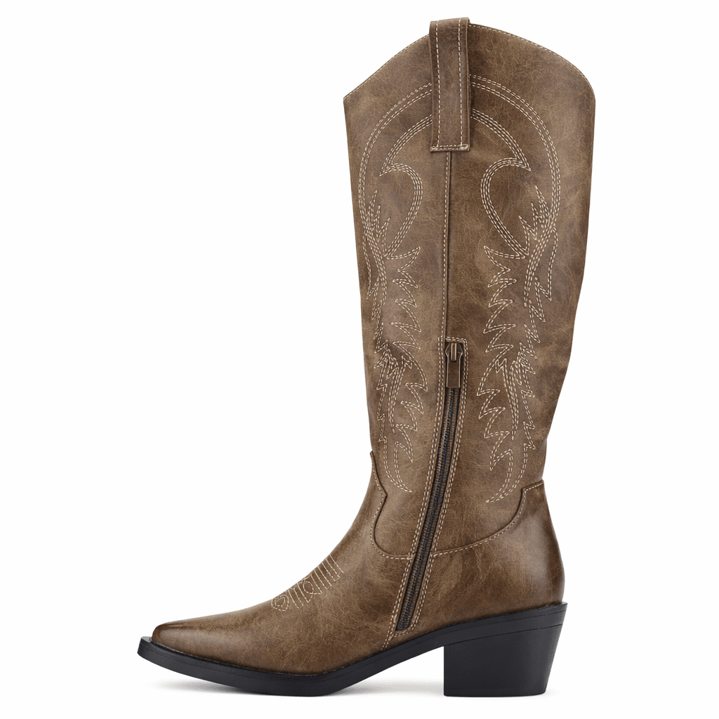 Bota Café Mujer Casual Chalada West Botas Taco Chalada 