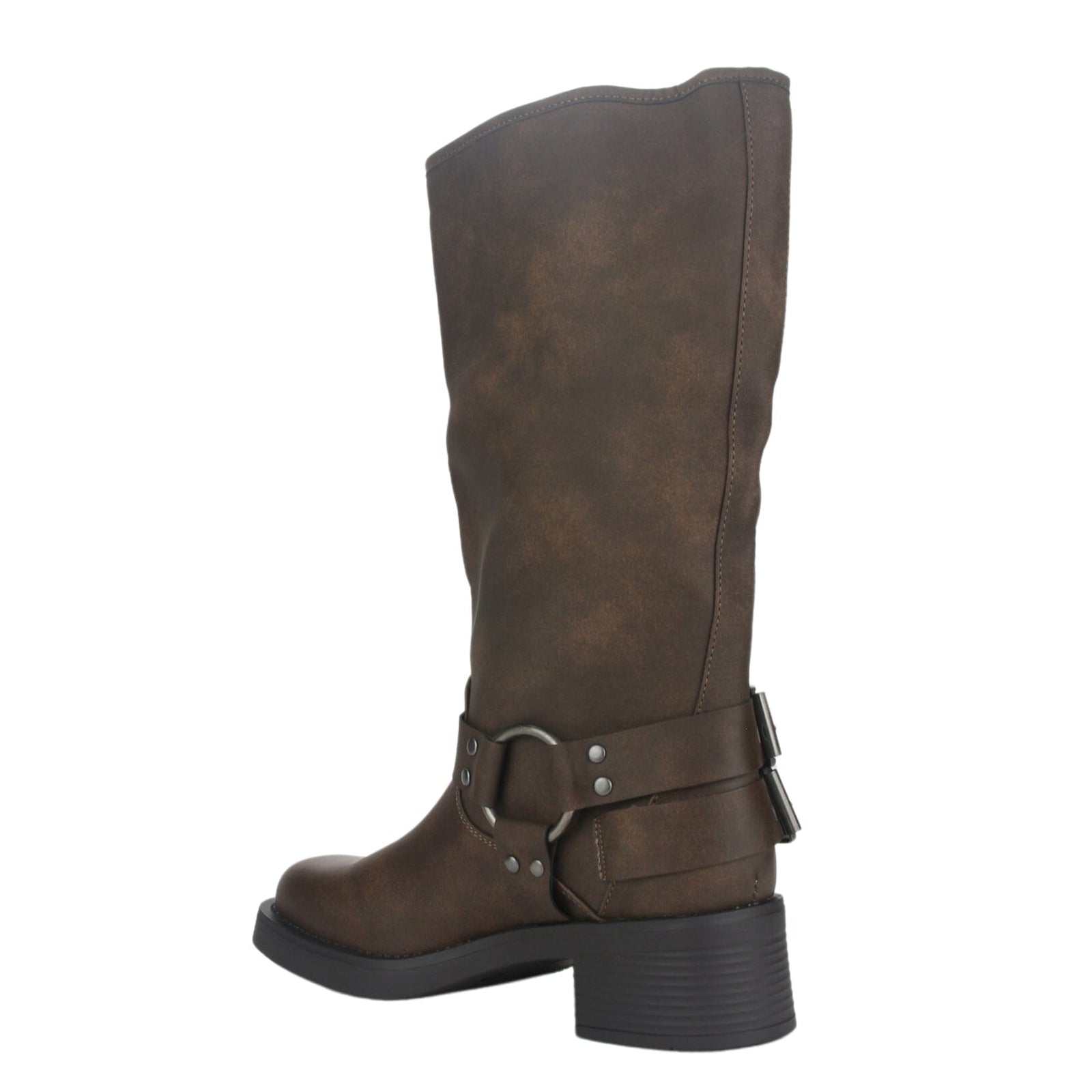 Bota Chalada Mujer Biker-2 Café Casual Botas Taco Chalada 