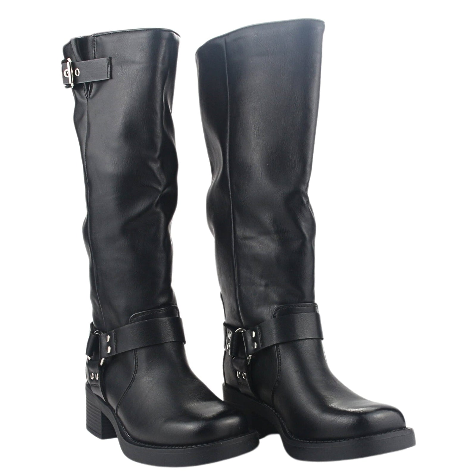 Bota Chalada Mujer Biker-3 Negro Casual Botas Taco Chalada 