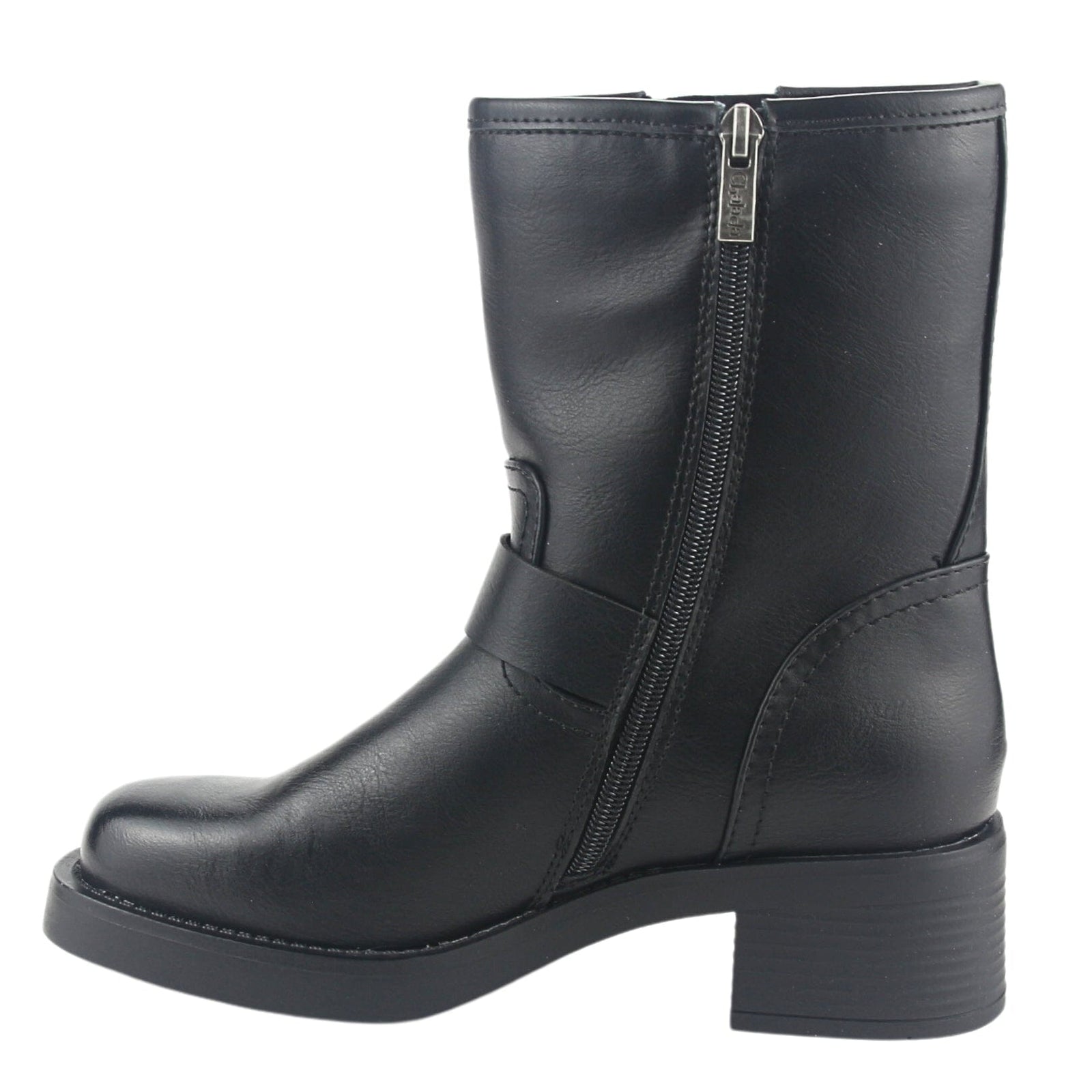 Bota Chalada Mujer Biker-4 Negro Casual Botas Taco Chalada 