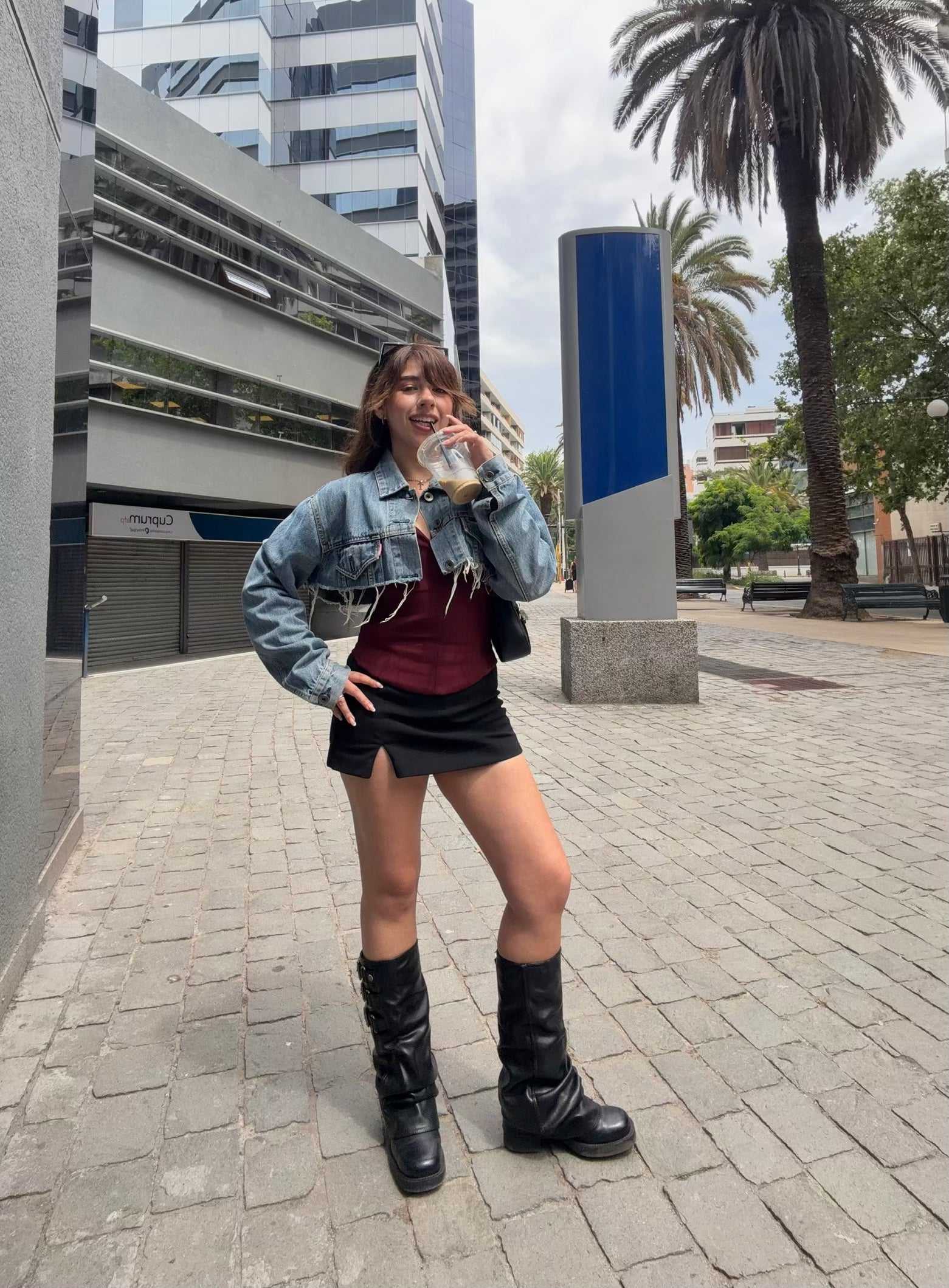 Bota Chalada Mujer Biker-7 Negro Casual Botas Taco Chalada 