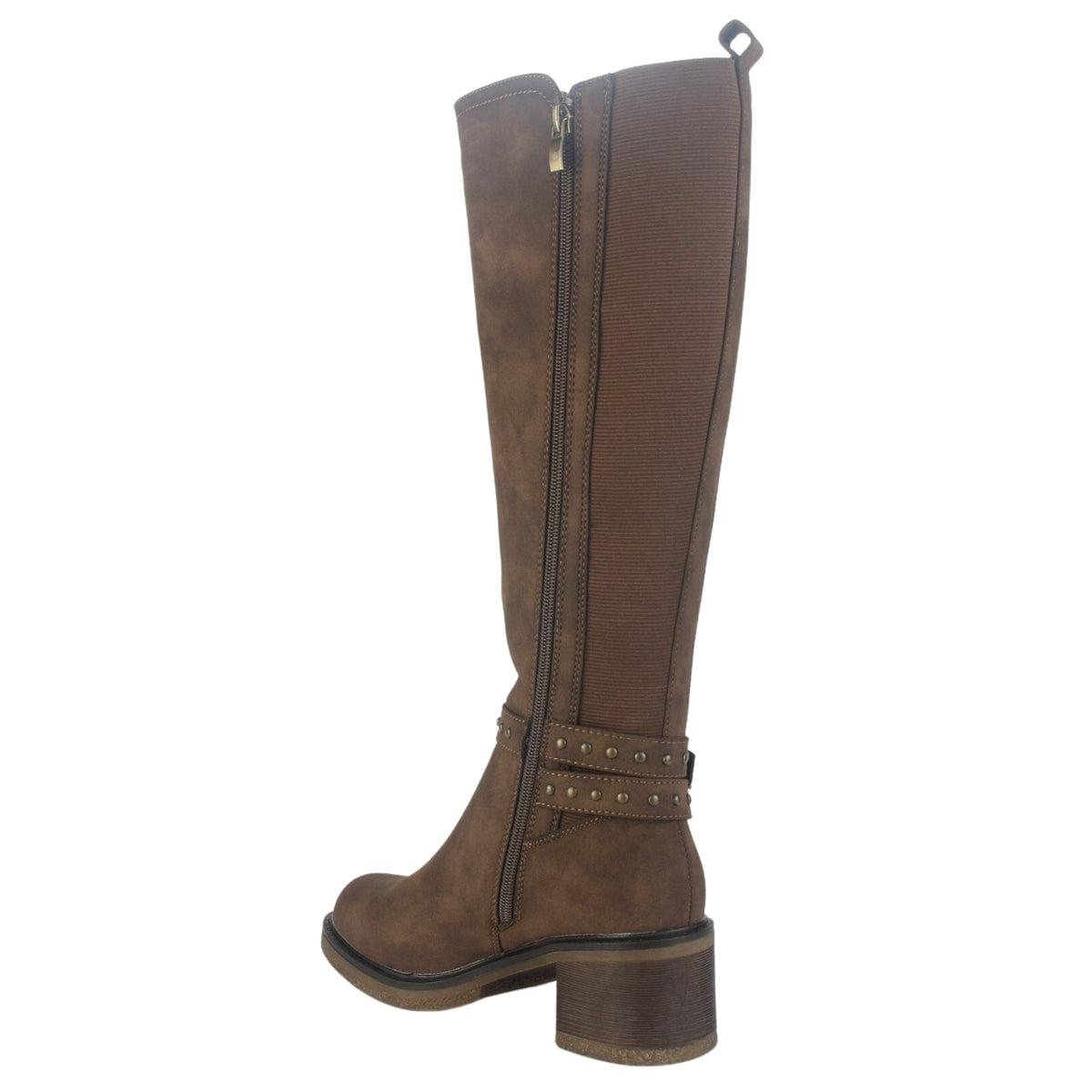 Bota Chalada Mujer Crepe-10 café Casual Botas Taco Chalada 