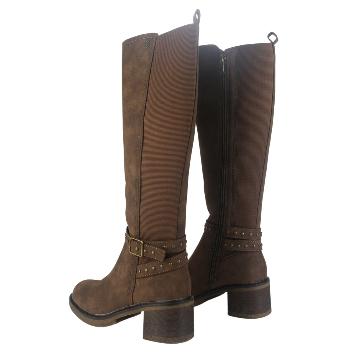 Bota Chalada Mujer Crepe-10 café Casual Botas Taco Chalada 