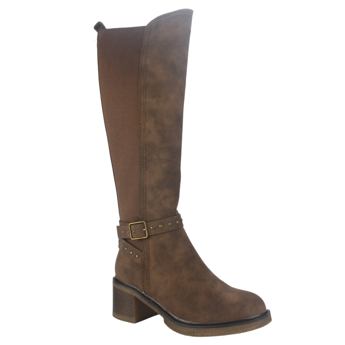 Bota Chalada Mujer Crepe-10 café Casual Botas Taco Chalada 