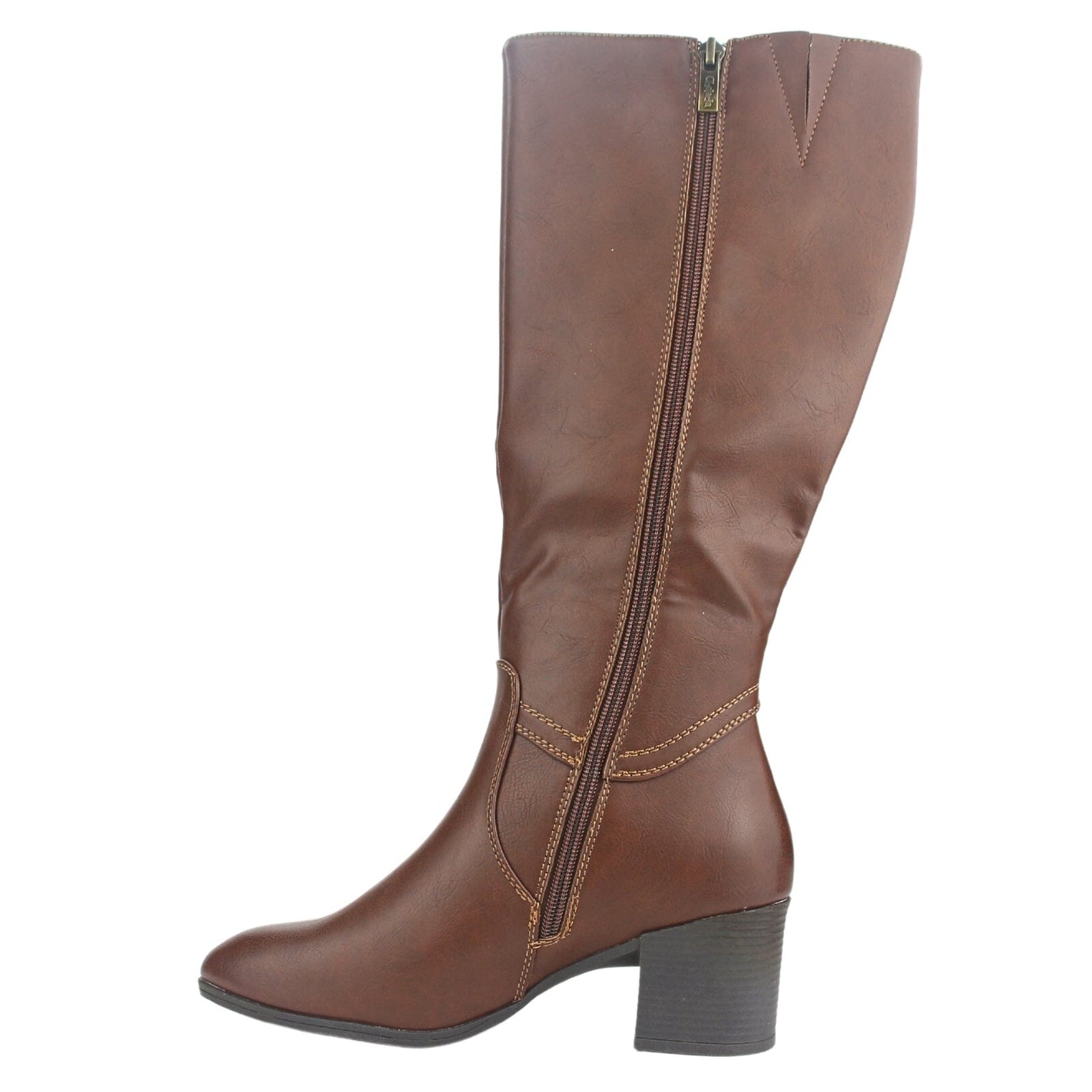 Bota Chalada Mujer Gally-1 Brandy Casual Botas Taco Chalada 